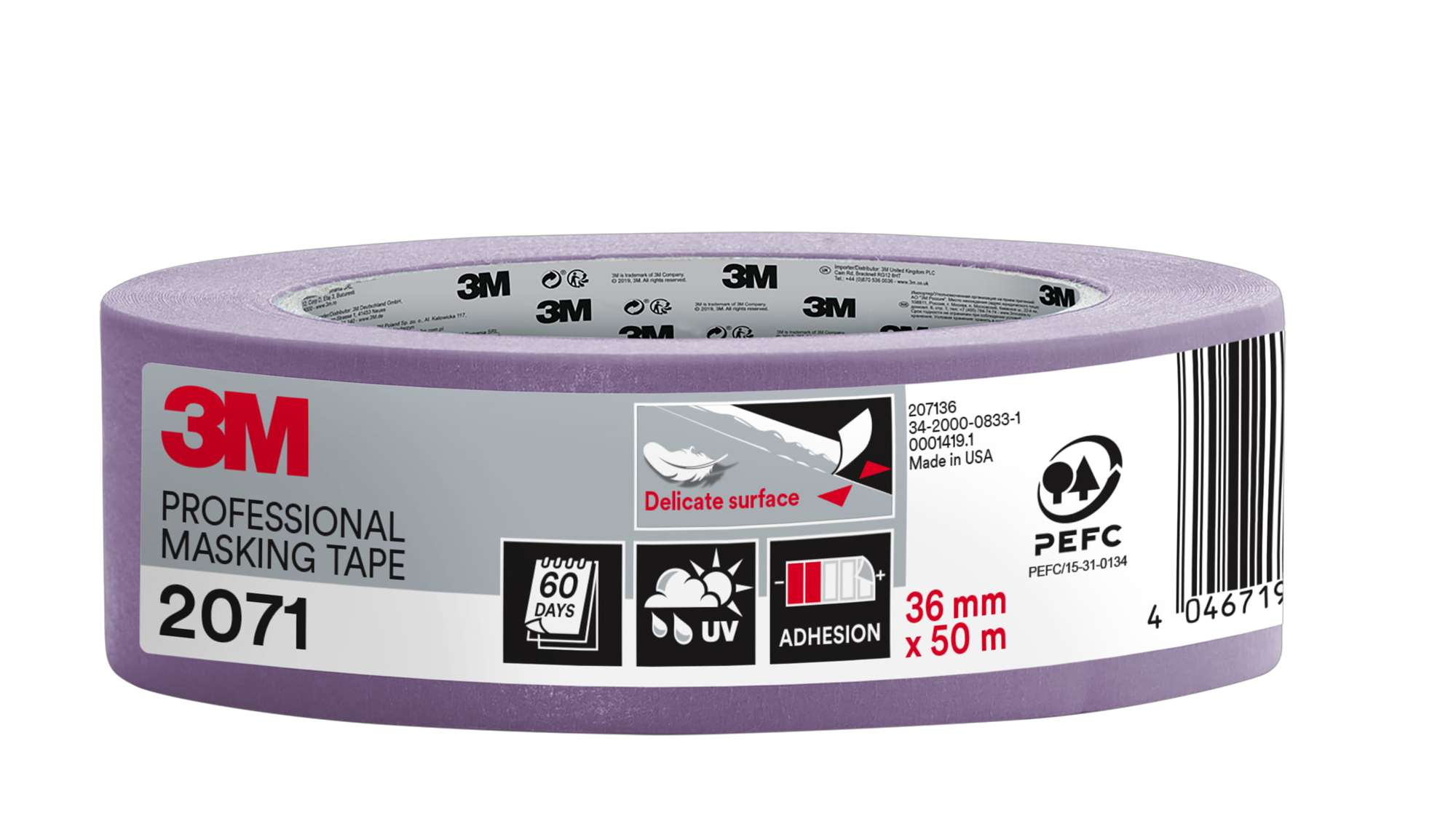 3M 2017 Malerabdeckband, 50 m x 36 mm, violett