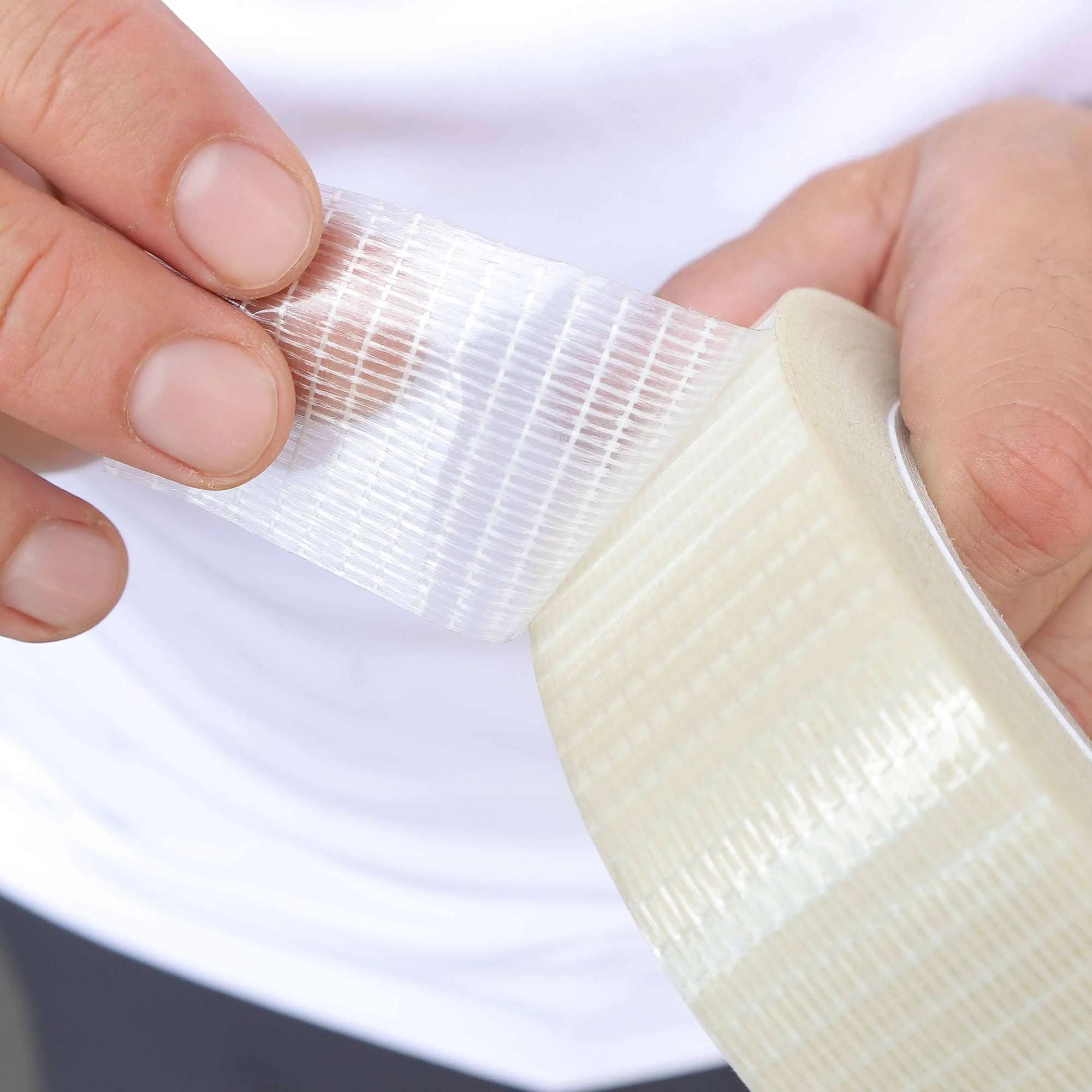 41951-102 gws 41951 kreuzverstärktes Filament Packband, 50 m x 50 mm, transparent