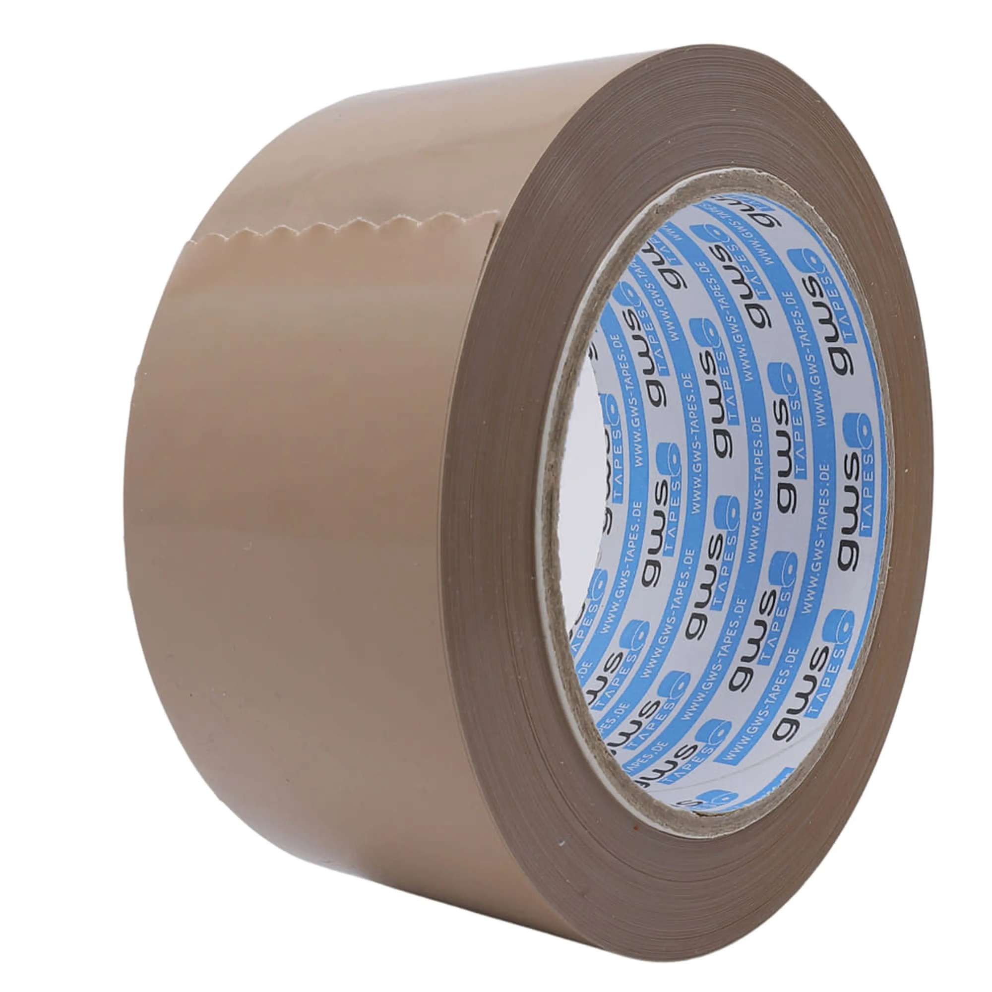 gws 442141 PVC Packband Premium reißfest, 66 m x 50 mm, braun