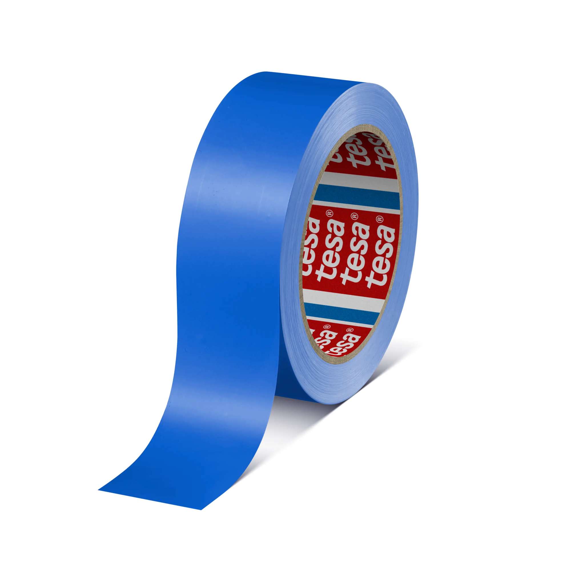 tesa 60404 PVC Klebeband für Innenverpackungen, 66 m x 38 mm, blau