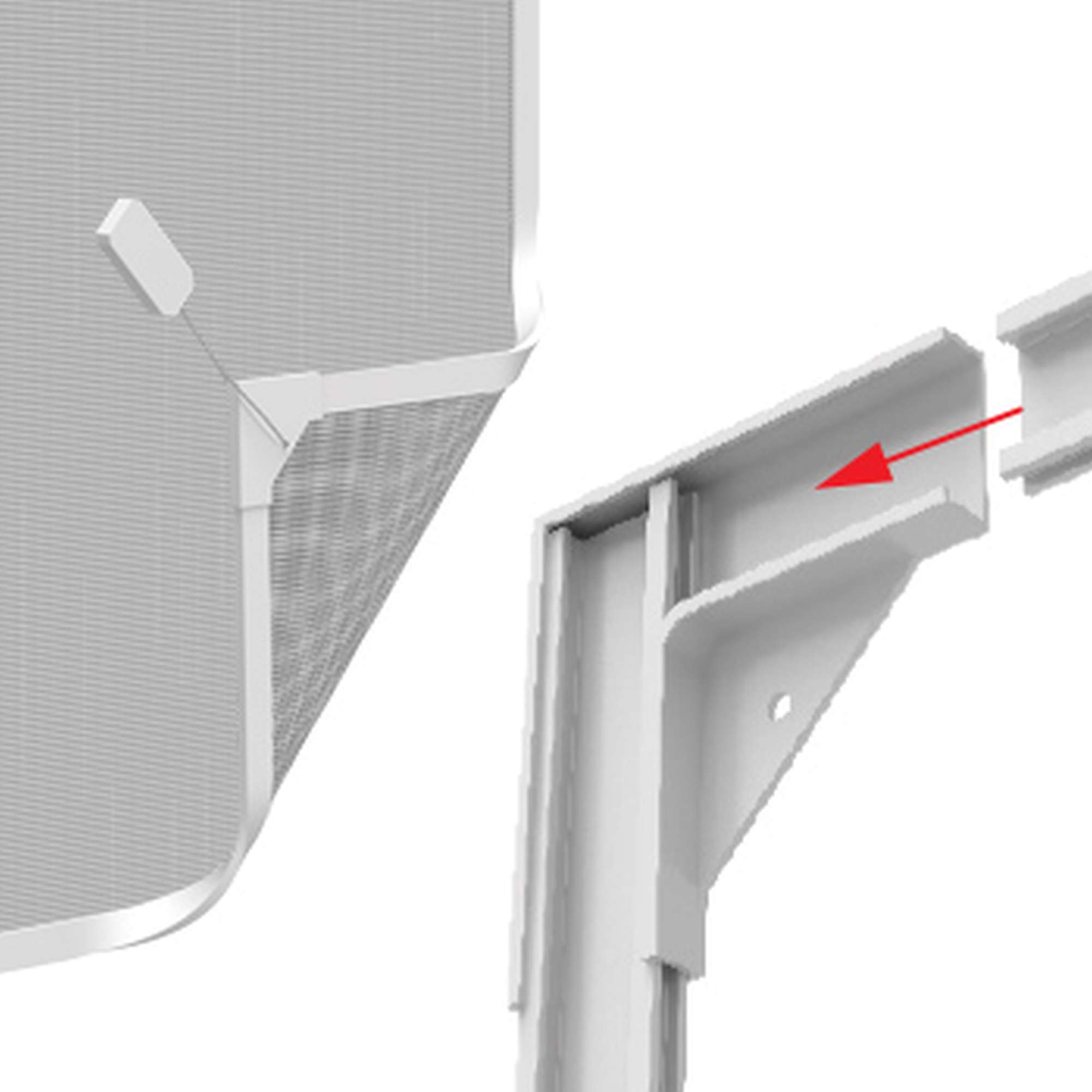 1540-000-PARENT easylife Sonnenschutz-PVC Magnetrahmen Fenster