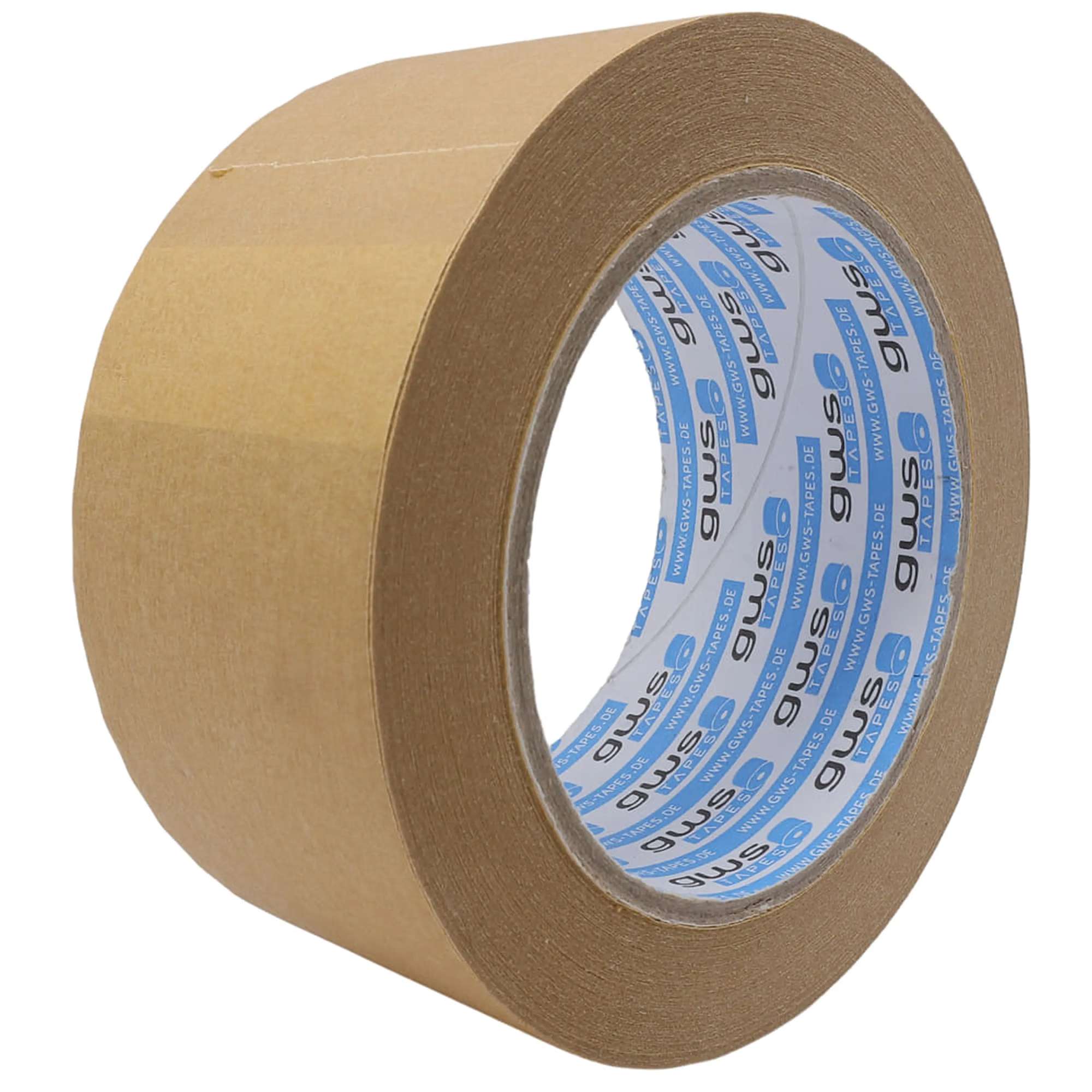 gws 41311 Papier-Packband, Naturkautschuk, 50 m x 50 mm, braun