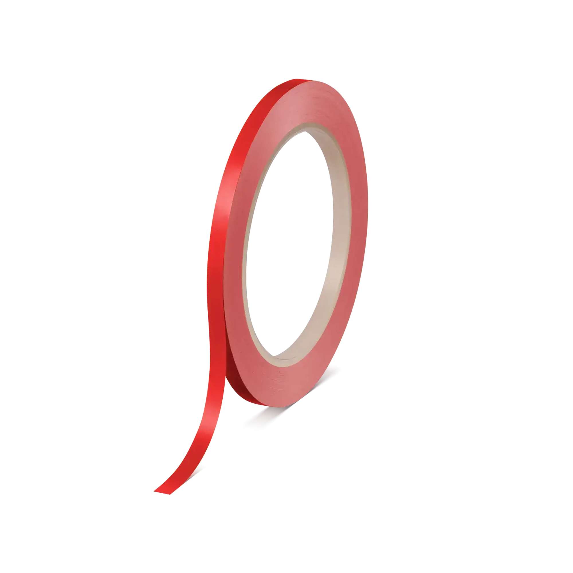 tesa 60404 PVC Klebeband fuer Innenverpackungen, 66 m x 6 mm, rot