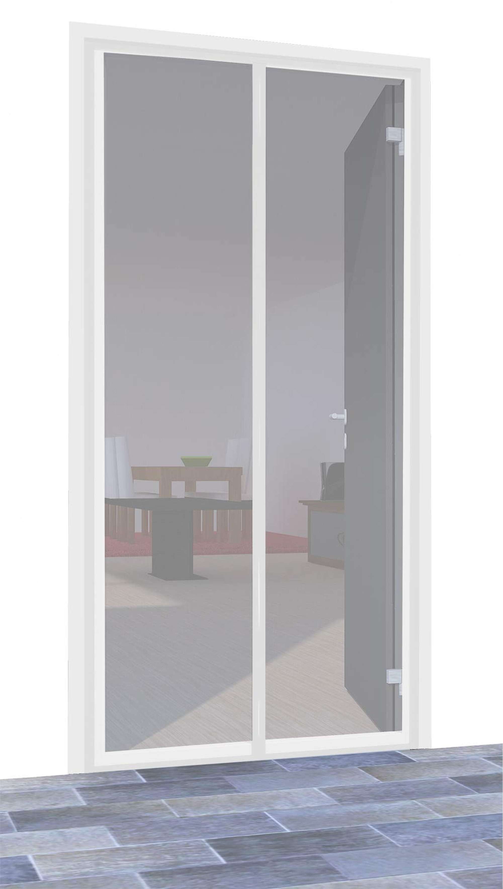 IS-A-Magnet-Tuervorhang PREMIUM, Polyester 100 x 220 cm weiss