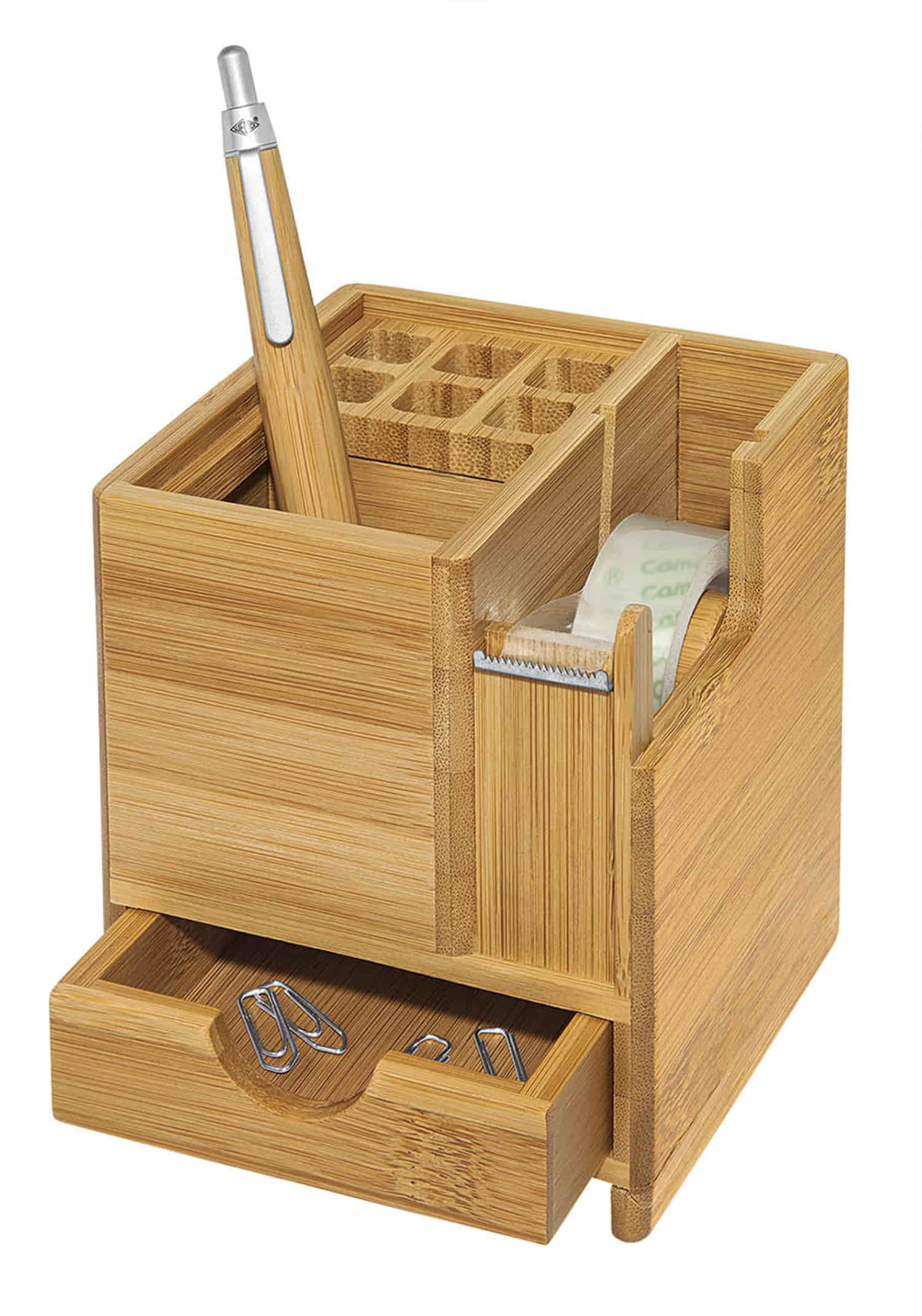 WEDO Tischorganizer Bambus br, incl. Abroller