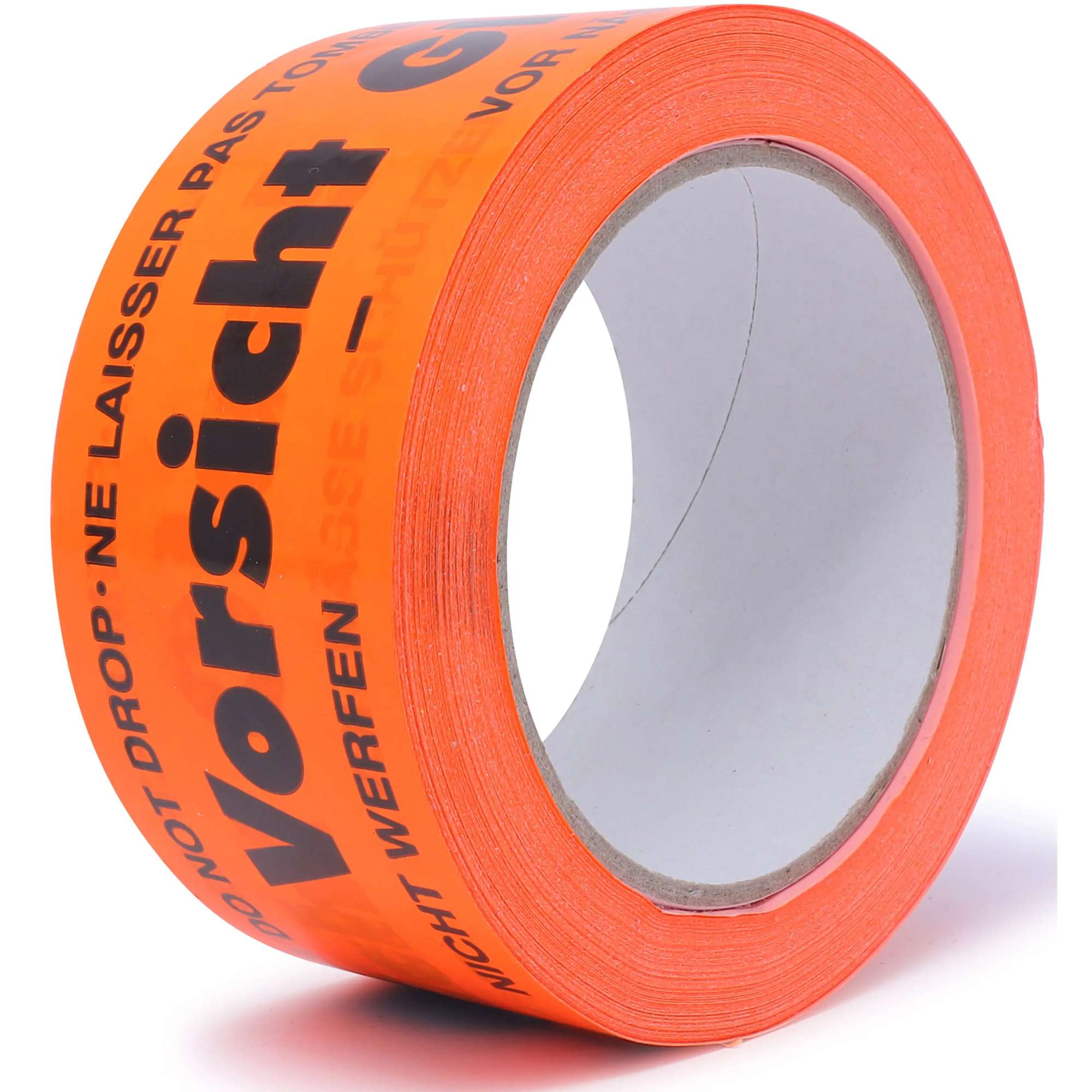 40051-001 gws 40051 Premium PVC Warn-, Packband, 66 m x 50 mm, "Vorsicht Glas"