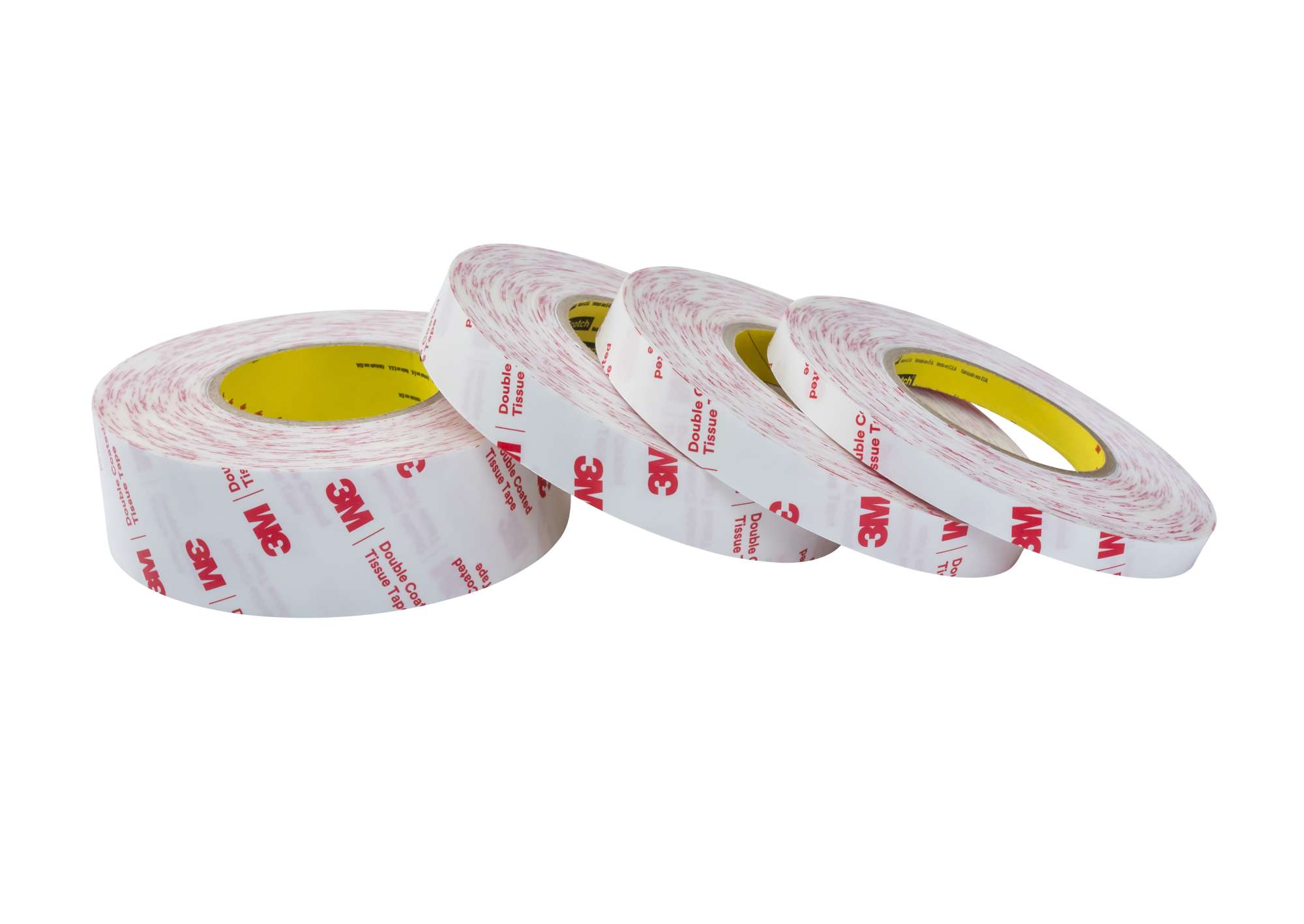 3M 56412 doppelseitiges papiervliesband, 50 m x 25 mm, transparent