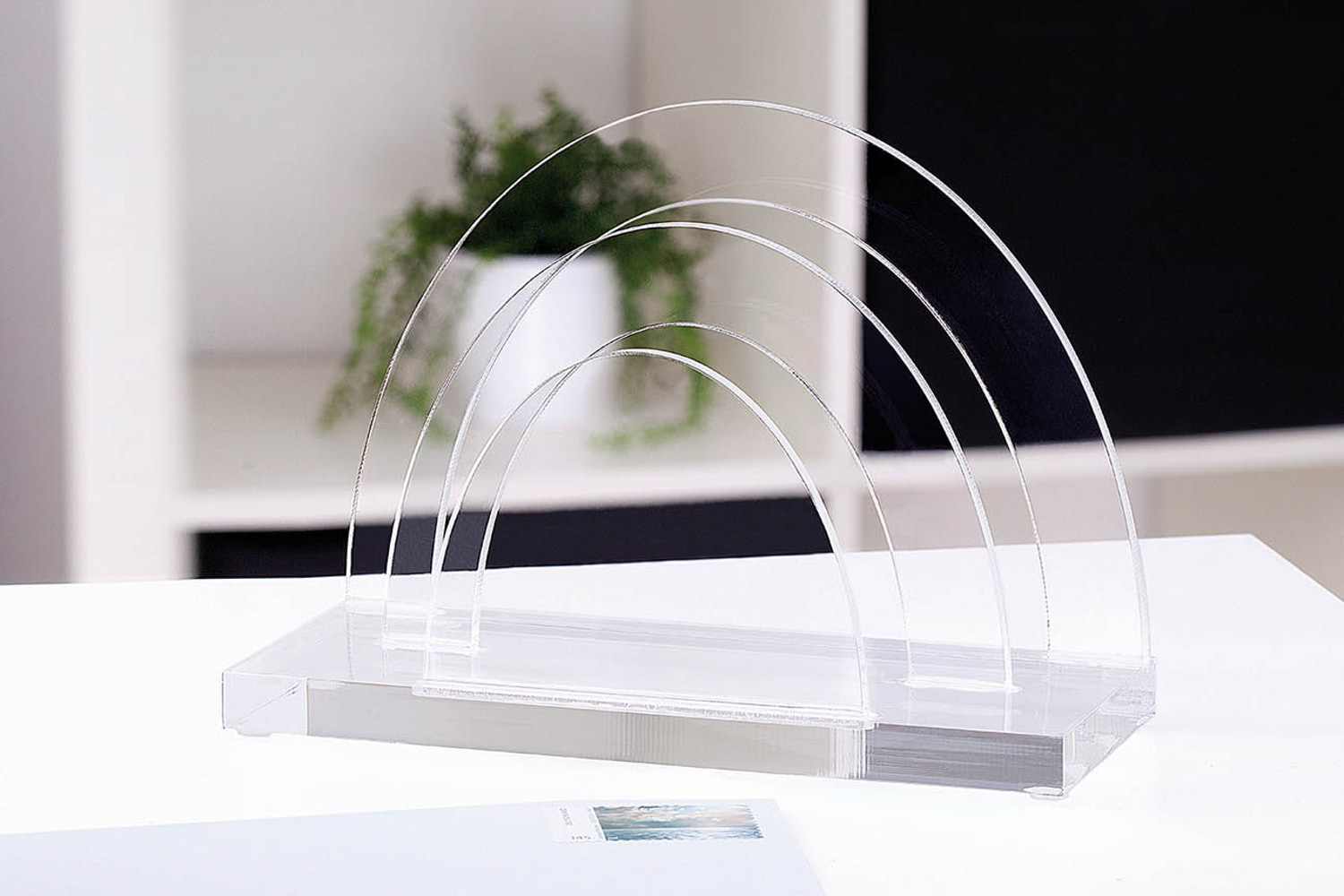 WEDO Acryl Briefständer 2 Fächer, Cristallic gk
