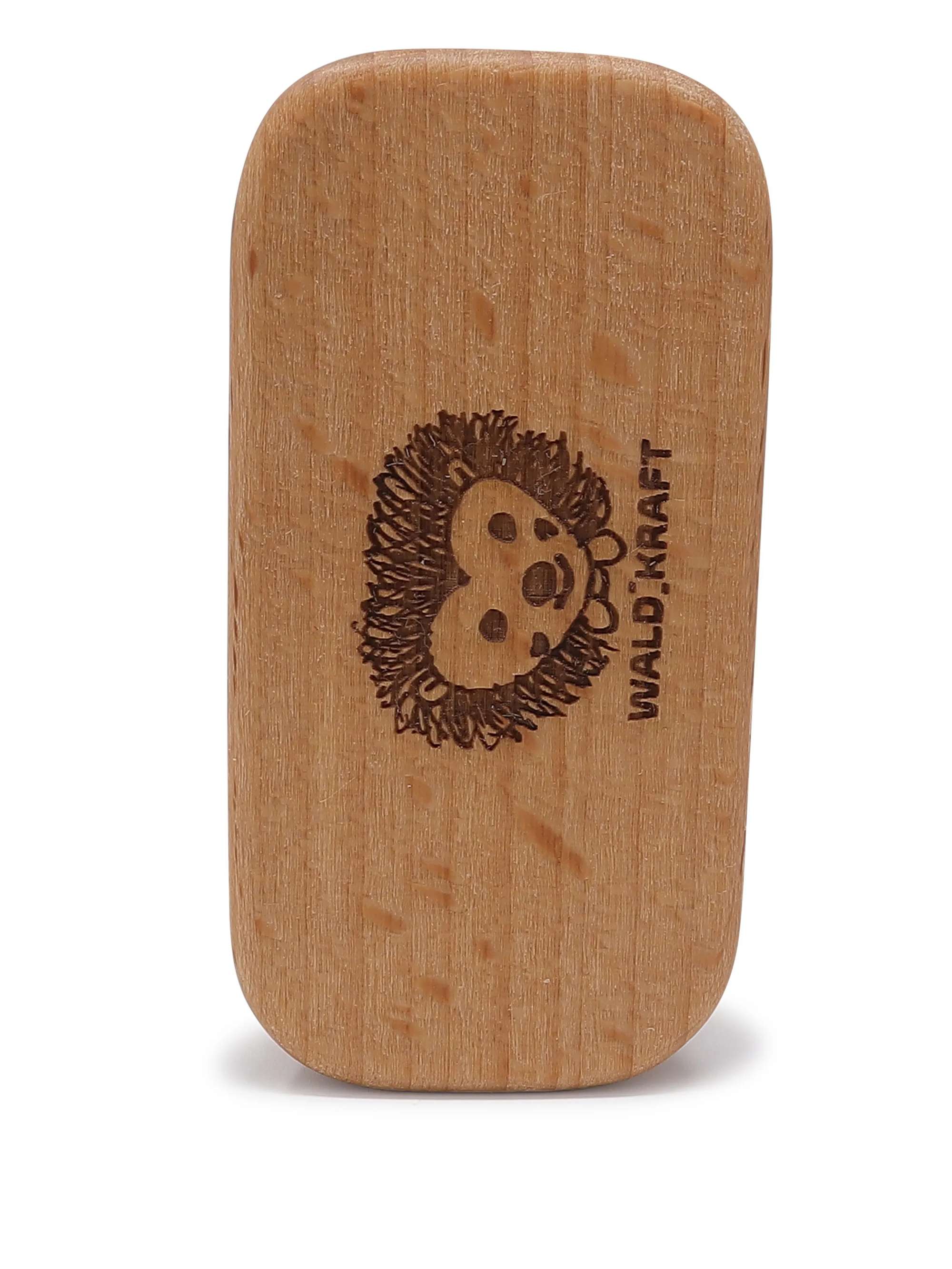 4518000-002 WALDKRAFT Kinder-Nagelbuerste Blackforest hochwertige Nagel-Buerste fuer Kinderhaende aus Buchenholz Borsten aus Fibre vegan (Igel, Fibre-Borsten)