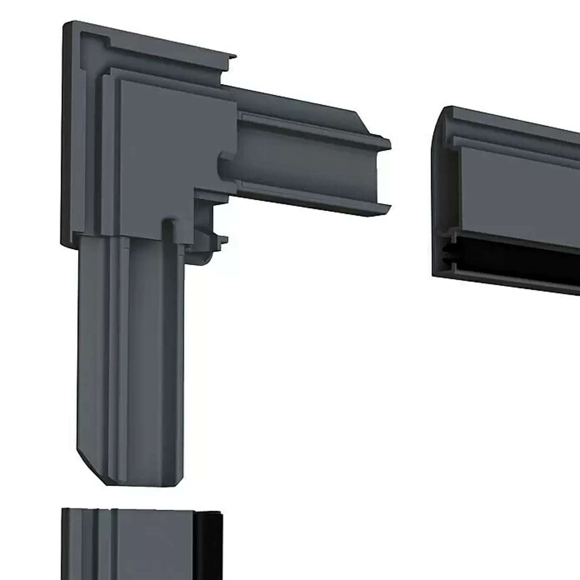IS-Alu-Fenster 130 x 150 cm anthrazitgrau easyLINE 2