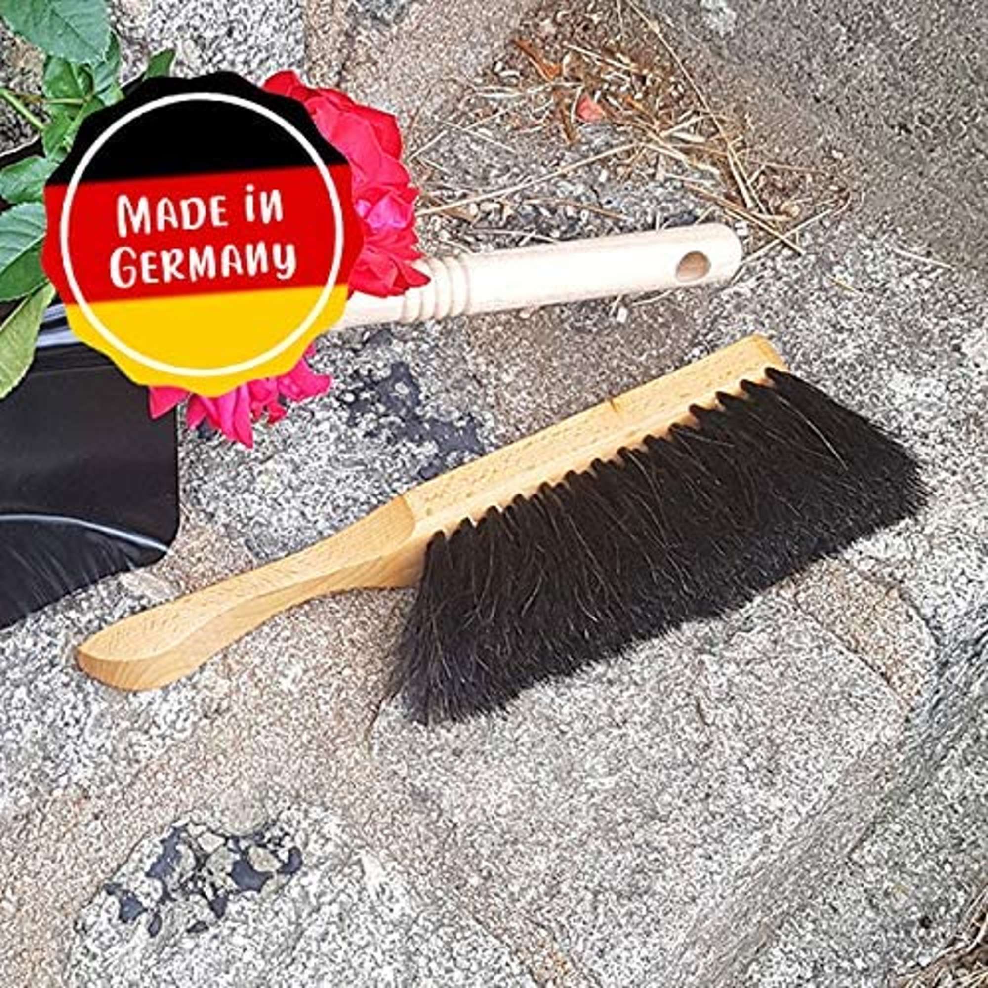 4514800-000 Handfeger Schweifhaar schwarz 30 cm, Rosshaar