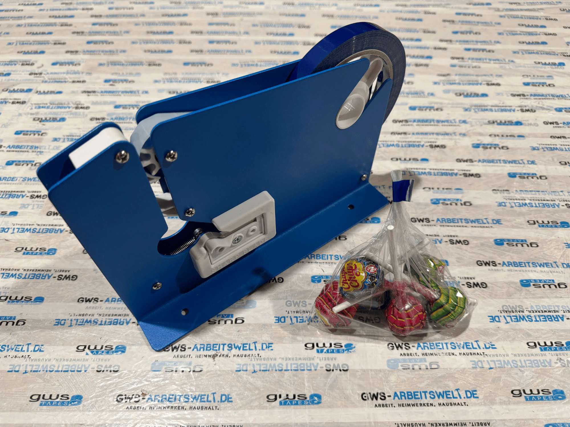 420091-000 gws Beutelverschlussmaschine für Rollen bis 12 mm, blau