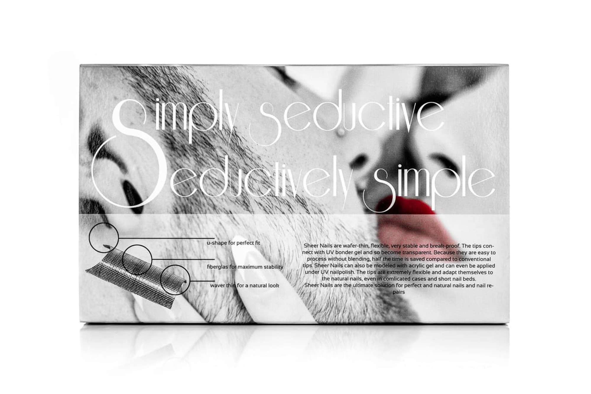 SheerNails150-000 Sheer Nails Fiberglas Tips, 150 Stueck, 10 Groessen