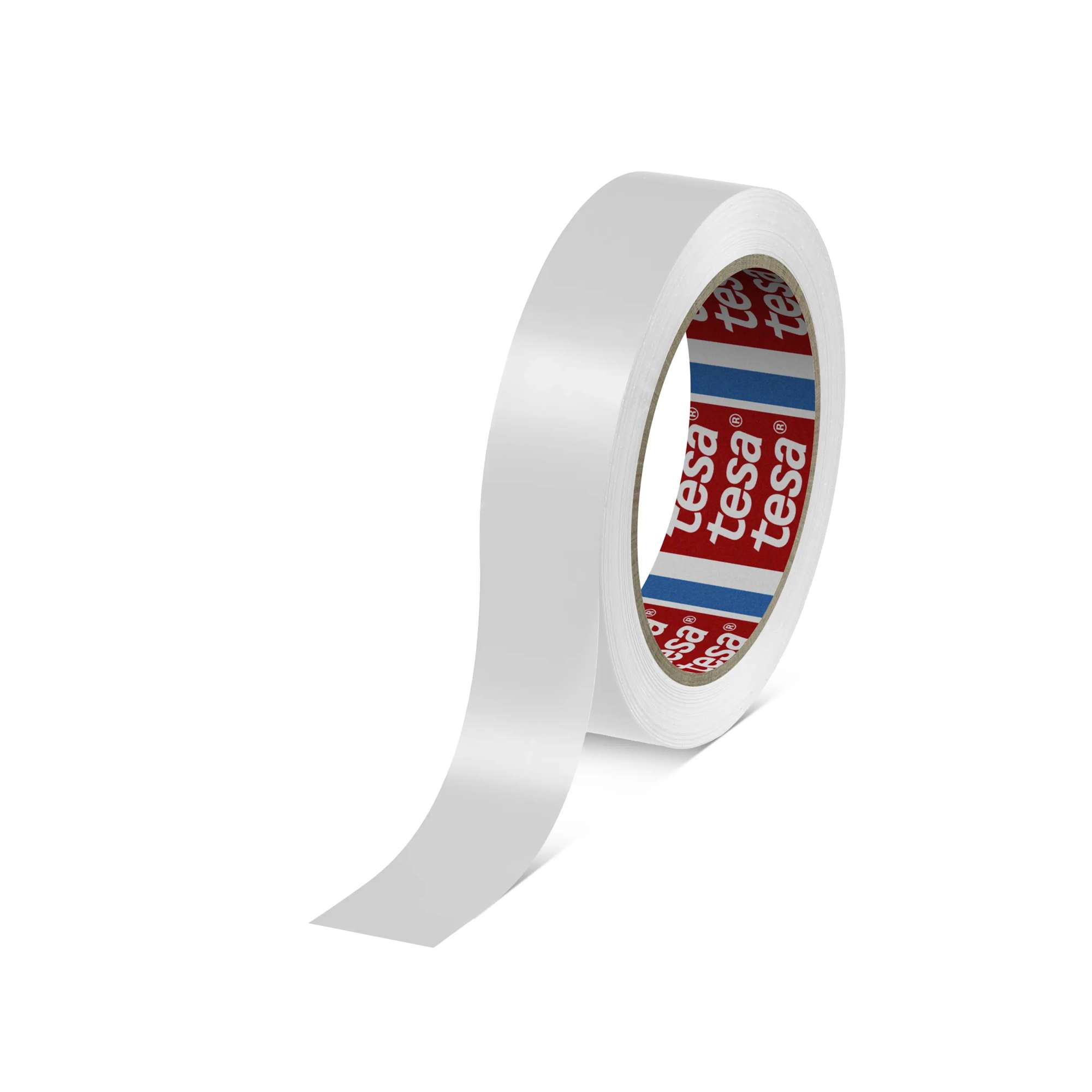 tesafilm 4204 PVC Farbiges Folienpackband, 66 m x 25 mm, weiss