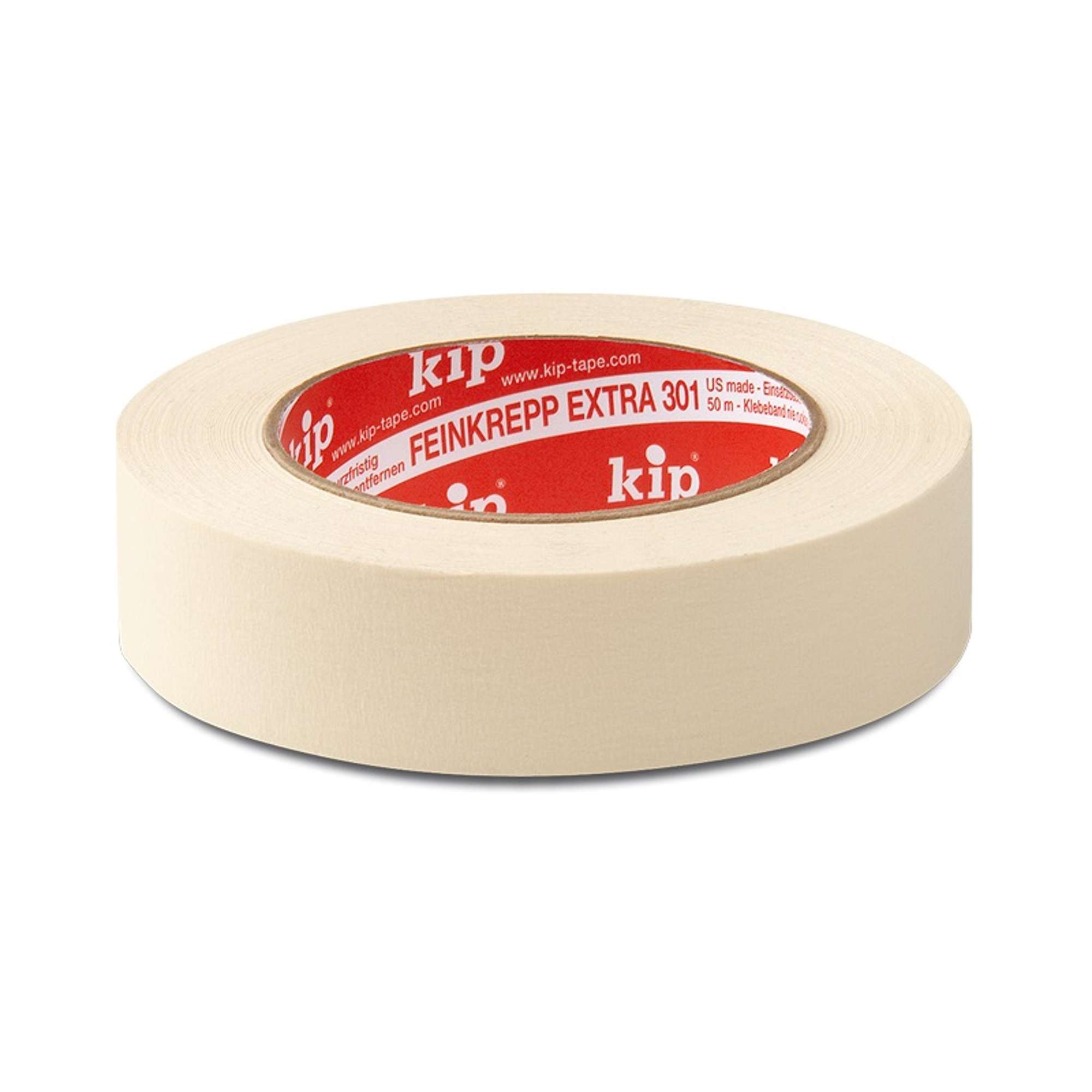 Kip 301 Feinkrepp Extra, 50 m x 30 mm, naturweiß