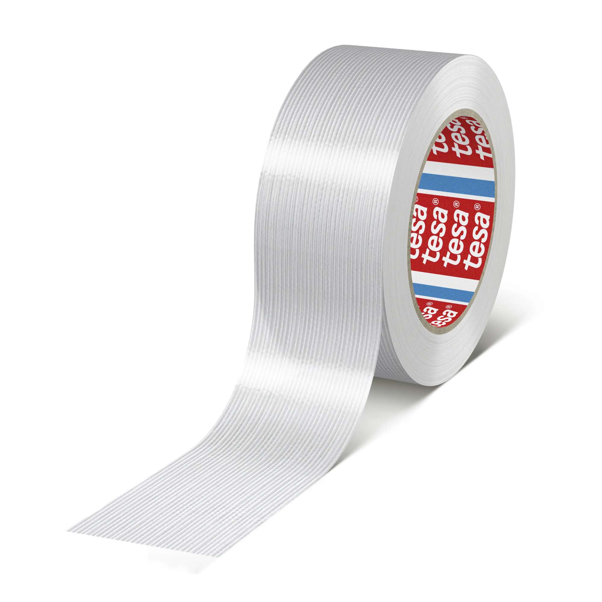 tesa 53327 Monodirektionales Filament-Klebeband, 50 m x 48 mm, transparent