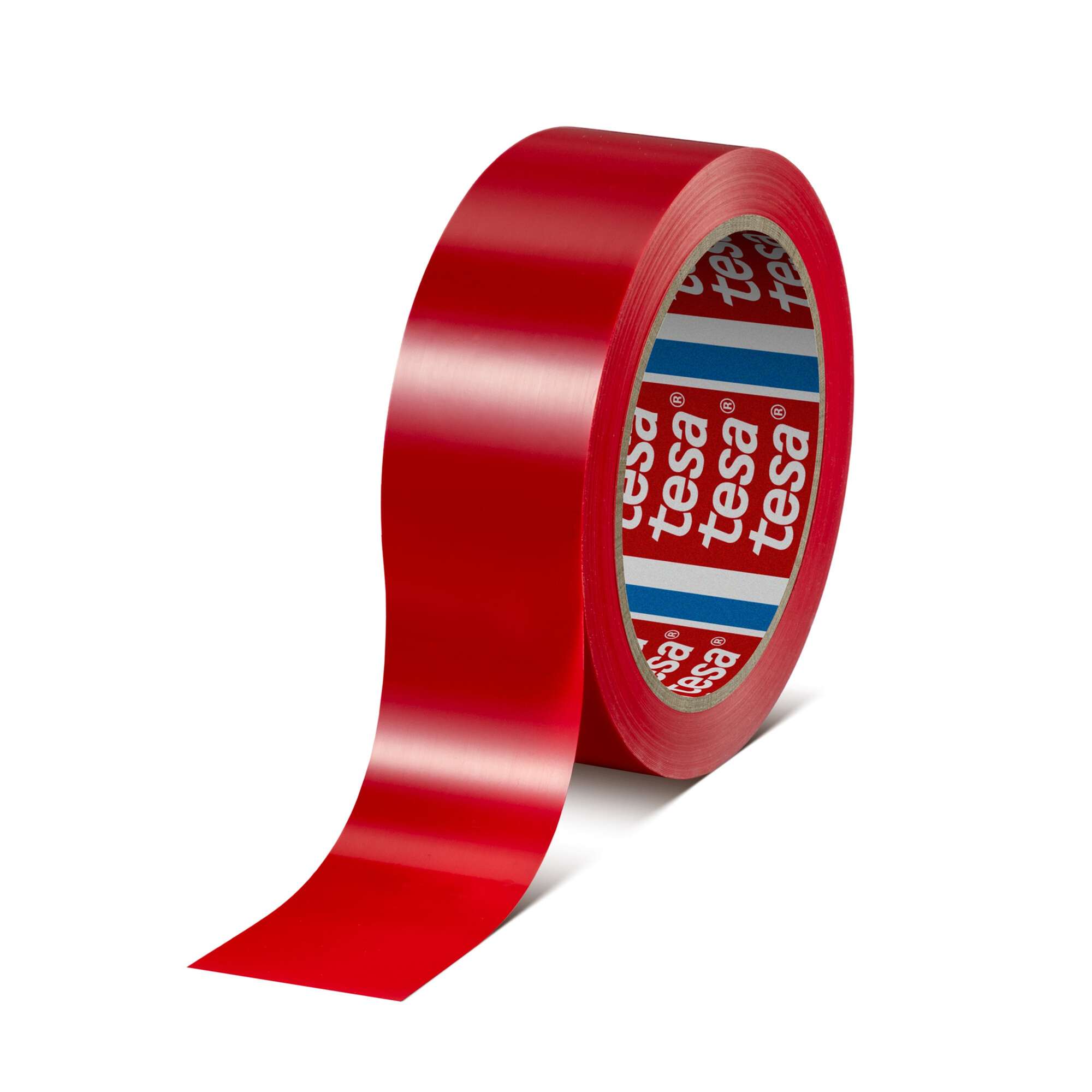 60428-001 tesa 60428 Premium PVC Abdeck- und Oberflaechenschutzband, 66 m x 38 mm, rot-transparent