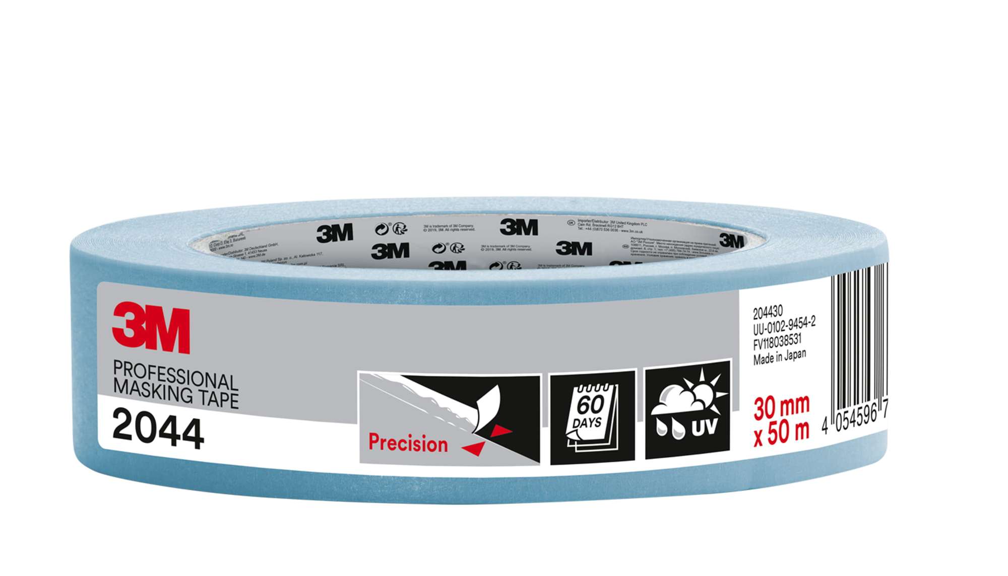3M 2044 Malerabdeckband, 50 m x 30 mm, blau