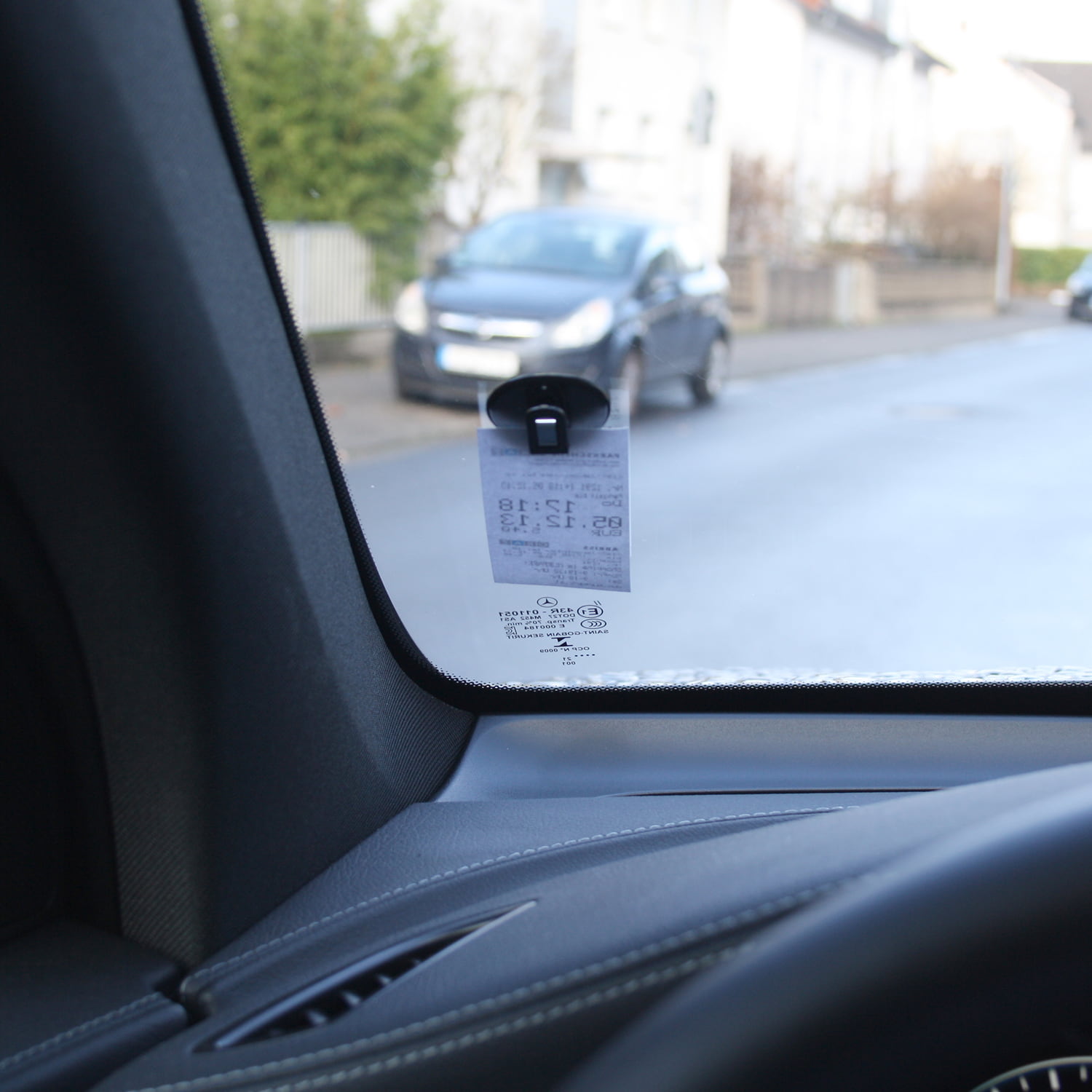 WEDO Parkscheinhalter Universal sw, Set mit 2 Stück