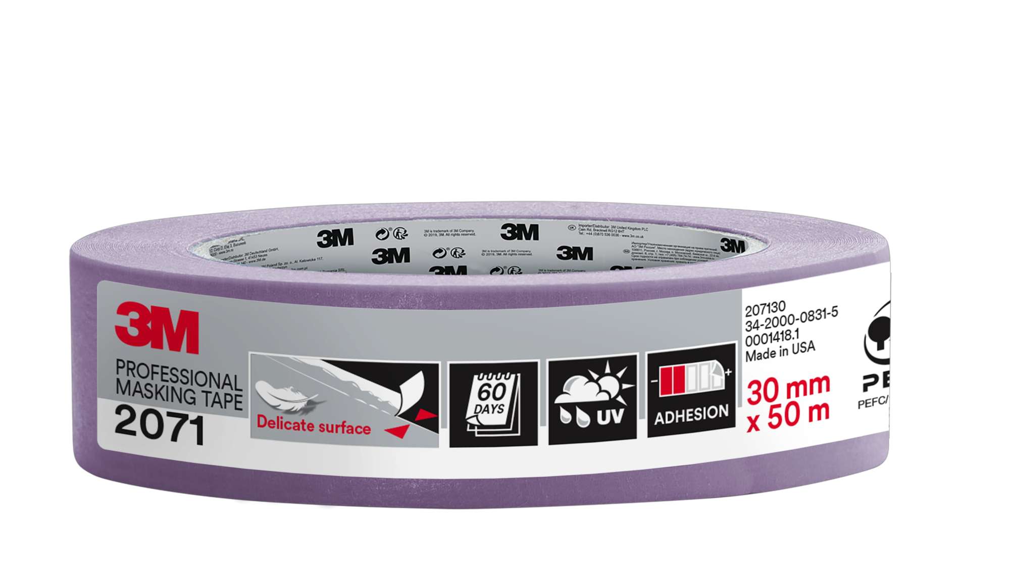 3M 2017 Malerabdeckband, 50 m x 30 mm, violett