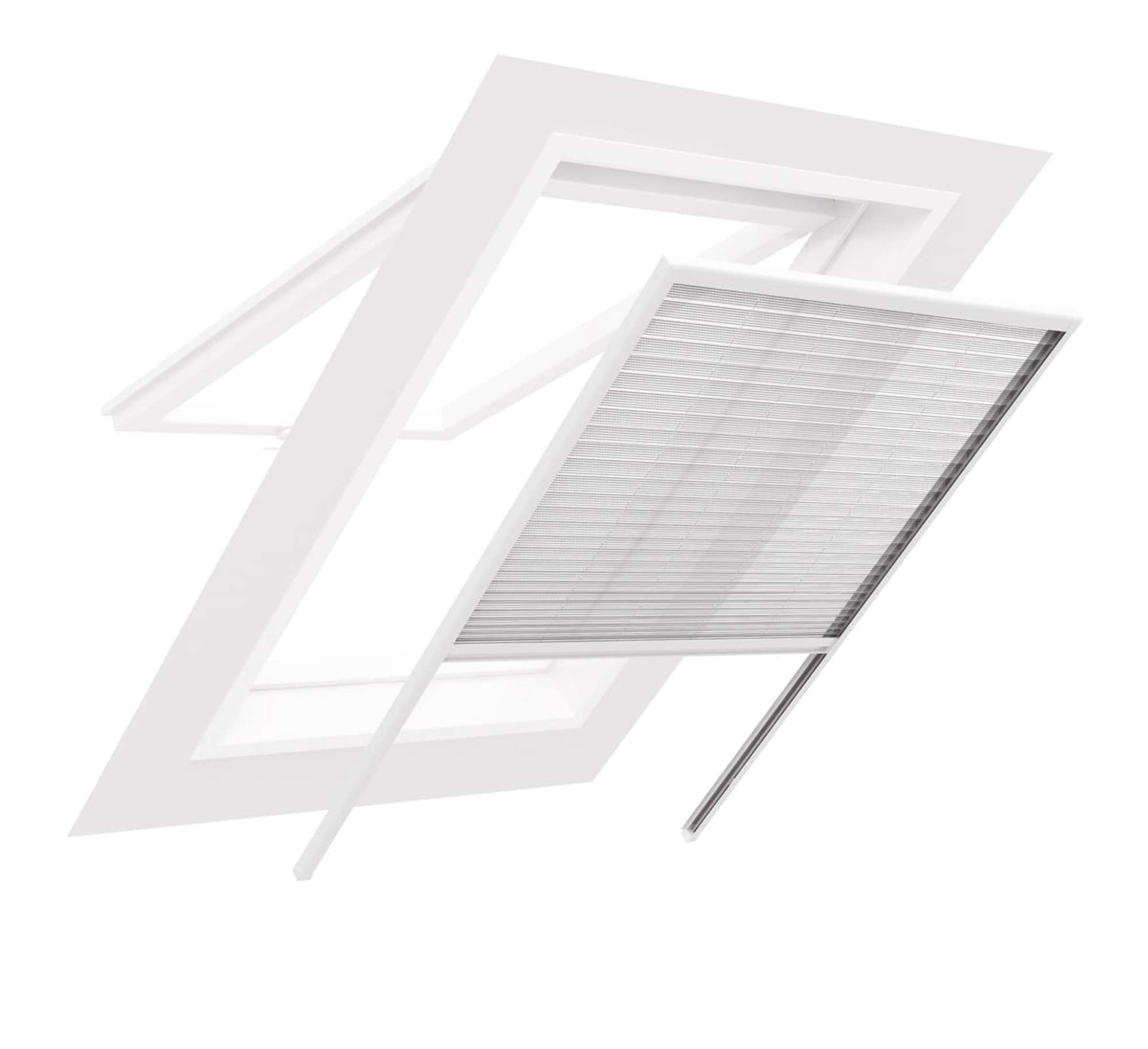 002-4540 IS-Alu-Plissee Dachfenster 130 x 160 cm weiss