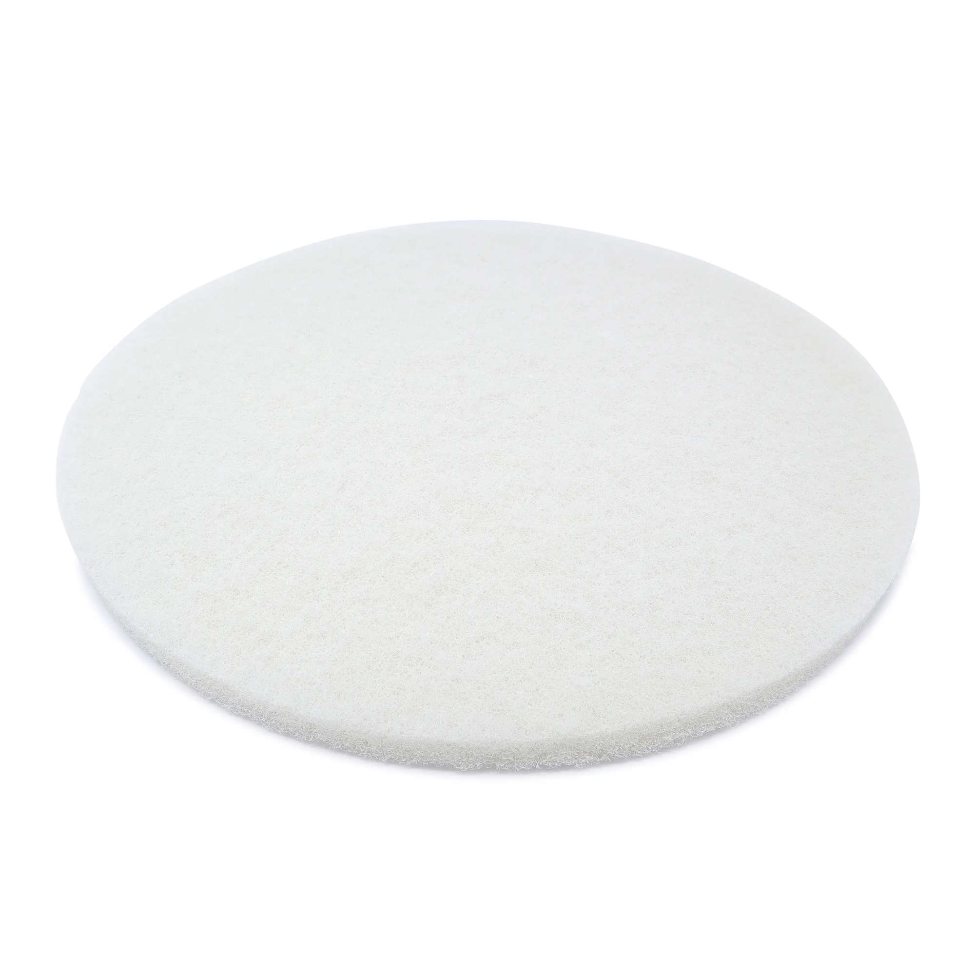 65125-000 Vlies Pads weiss 40 cm mit Innenlochung 8,5cm Hoehe 2,2cm zum Boden-Polieren