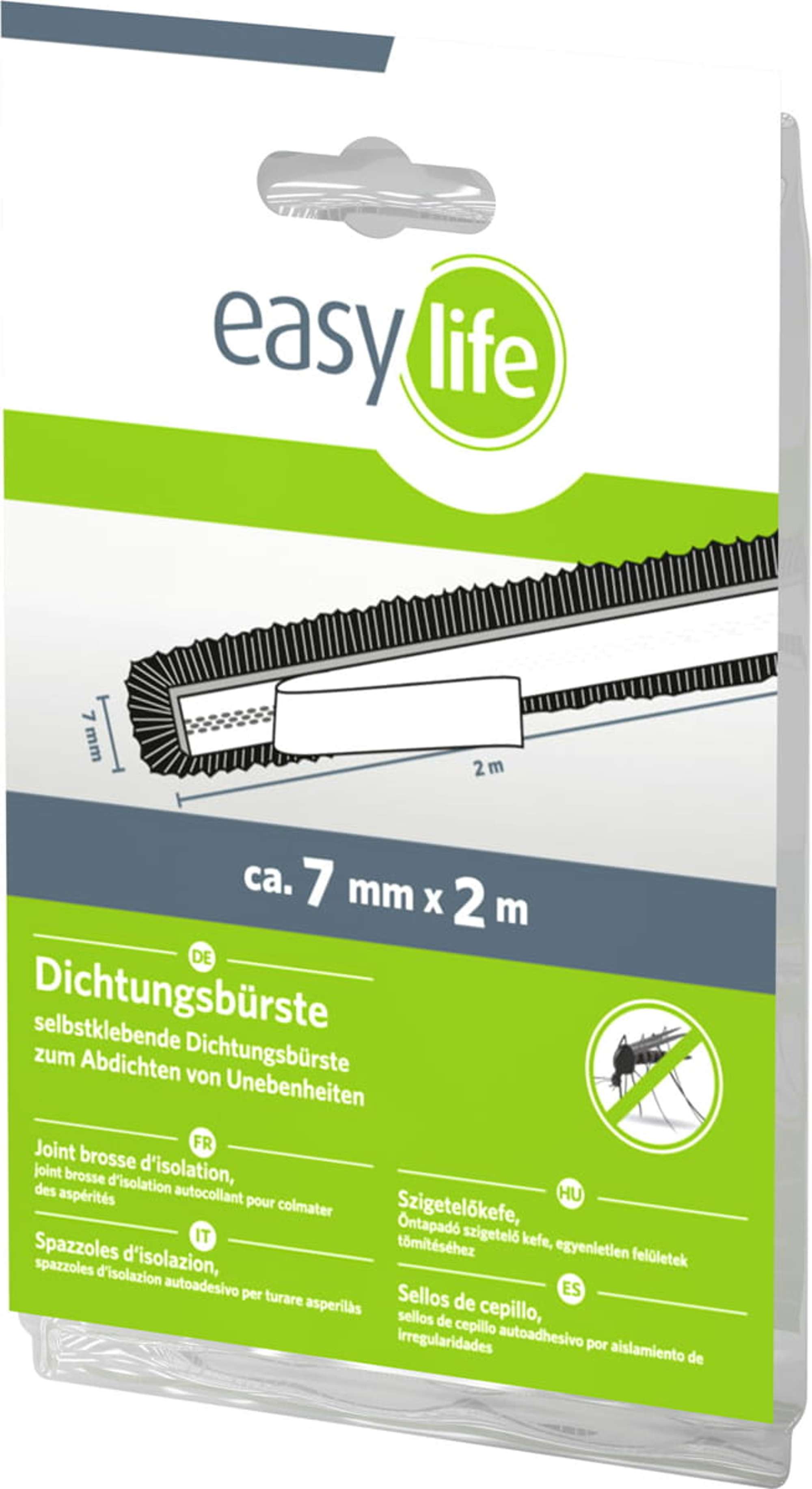 002-2951-000 IS-Dichtungsbuerste selbstklebend 200 cm anthrazit