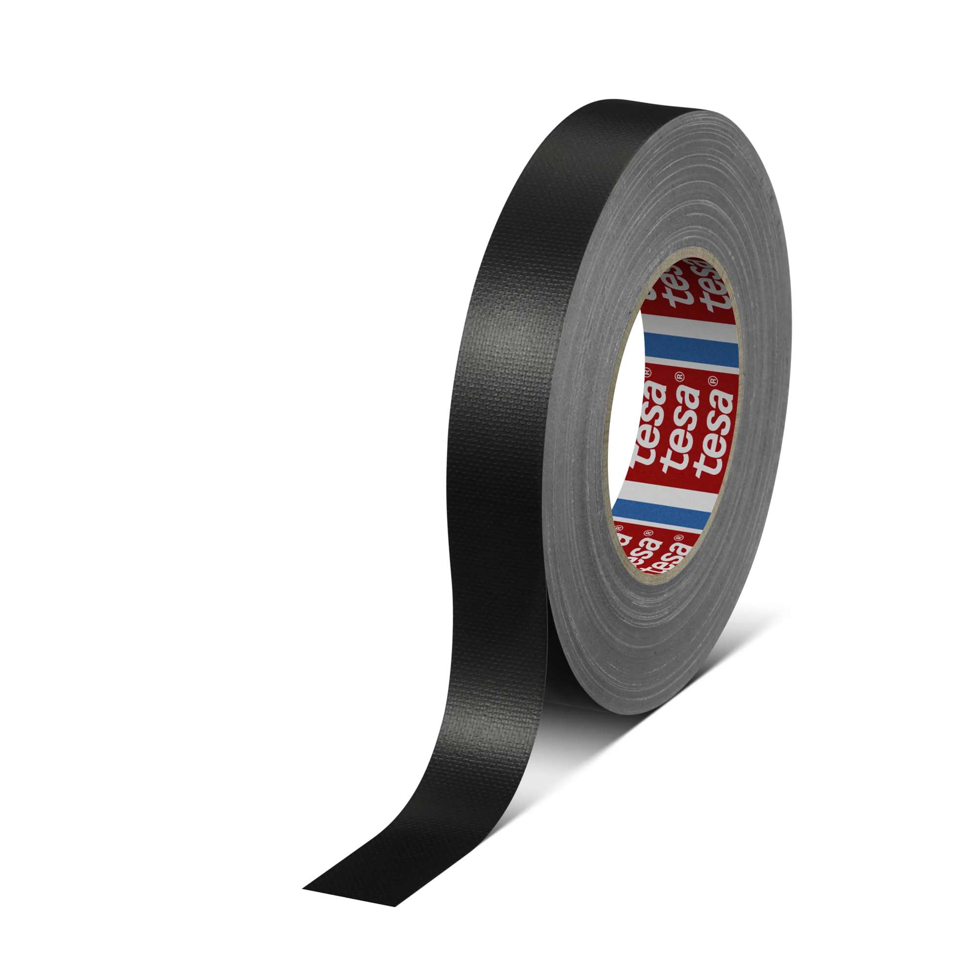 tesa 4688 Klebstarkes Standard-Gewebeband, 50 m x 25 mm, schwarz