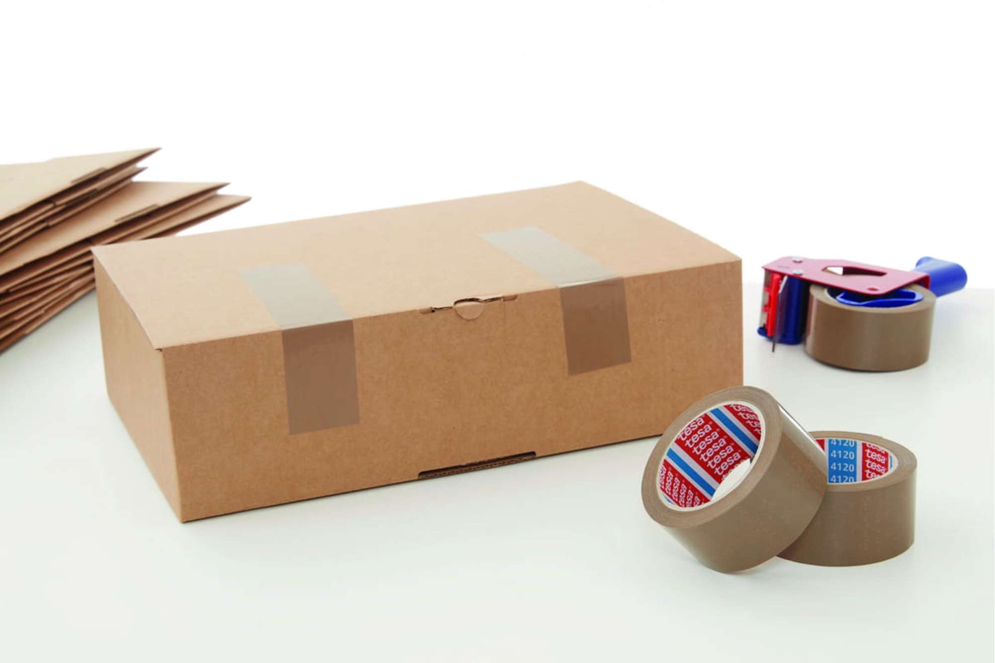 4120-004 tesa 4120 PVC Packband Hi-Tack, 66 m x 38 mm, braun