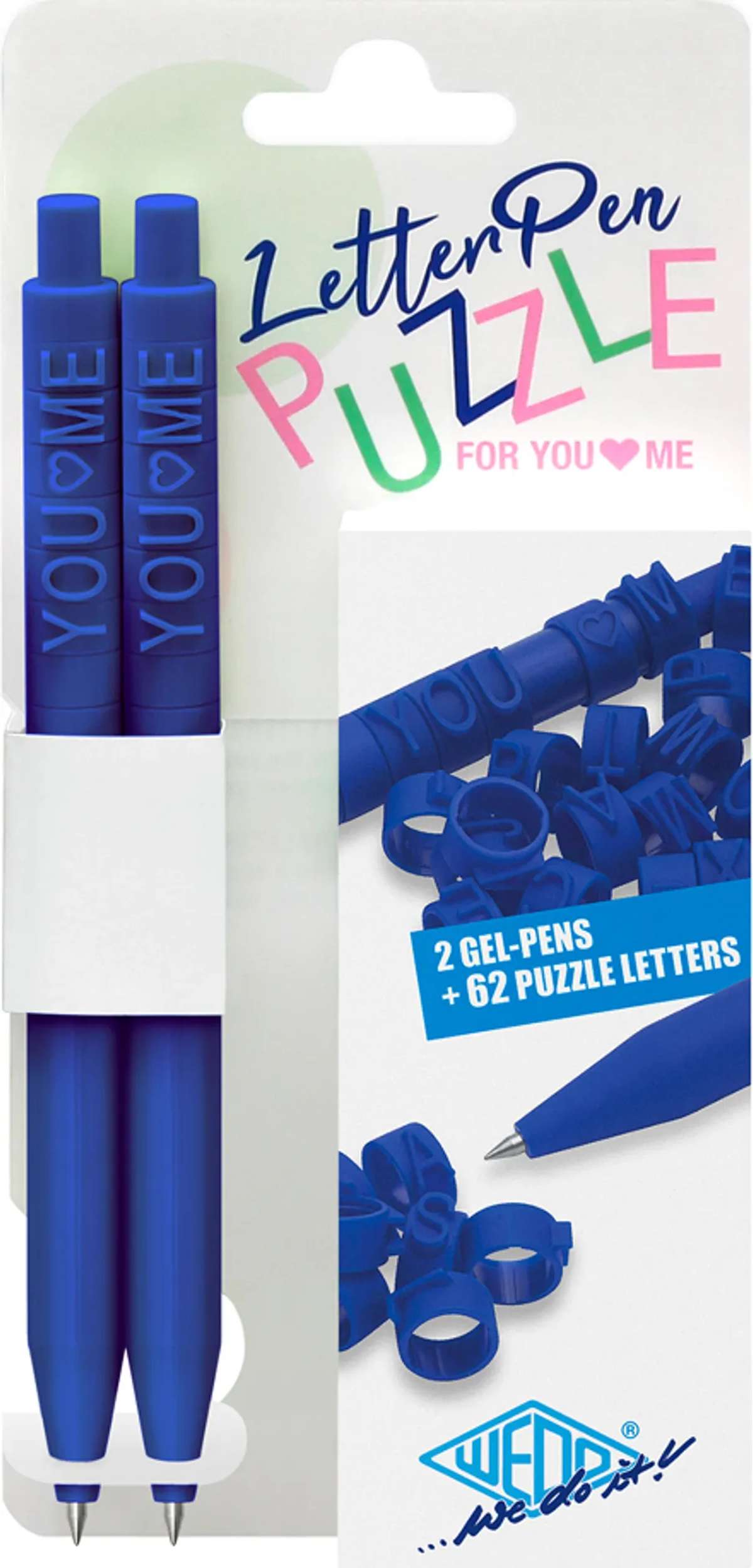 WEDO Letter Pen Puzzle Mine blau