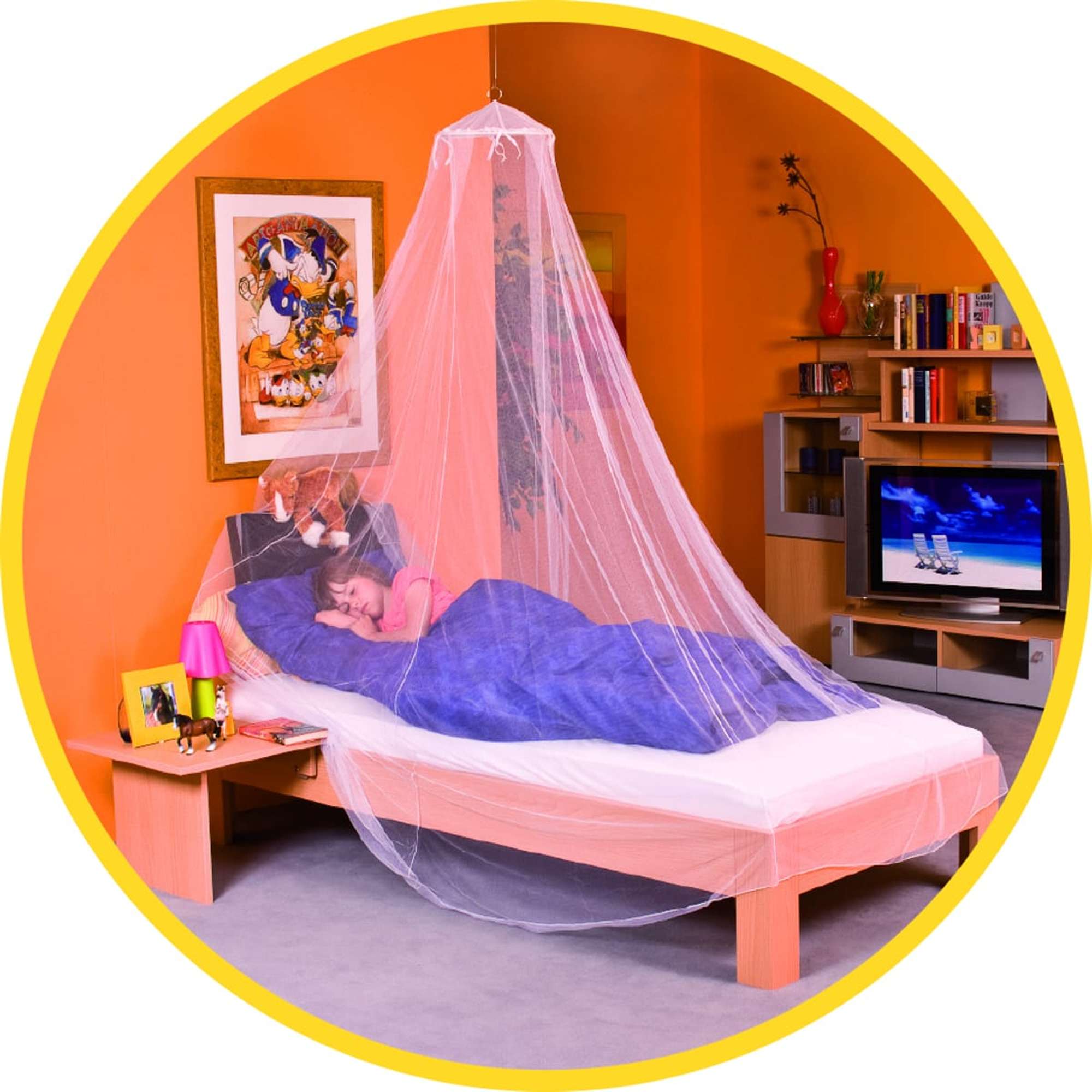 1700-000 IS-A-Moskitonetz Single 8,5 x 2,2 m weiss