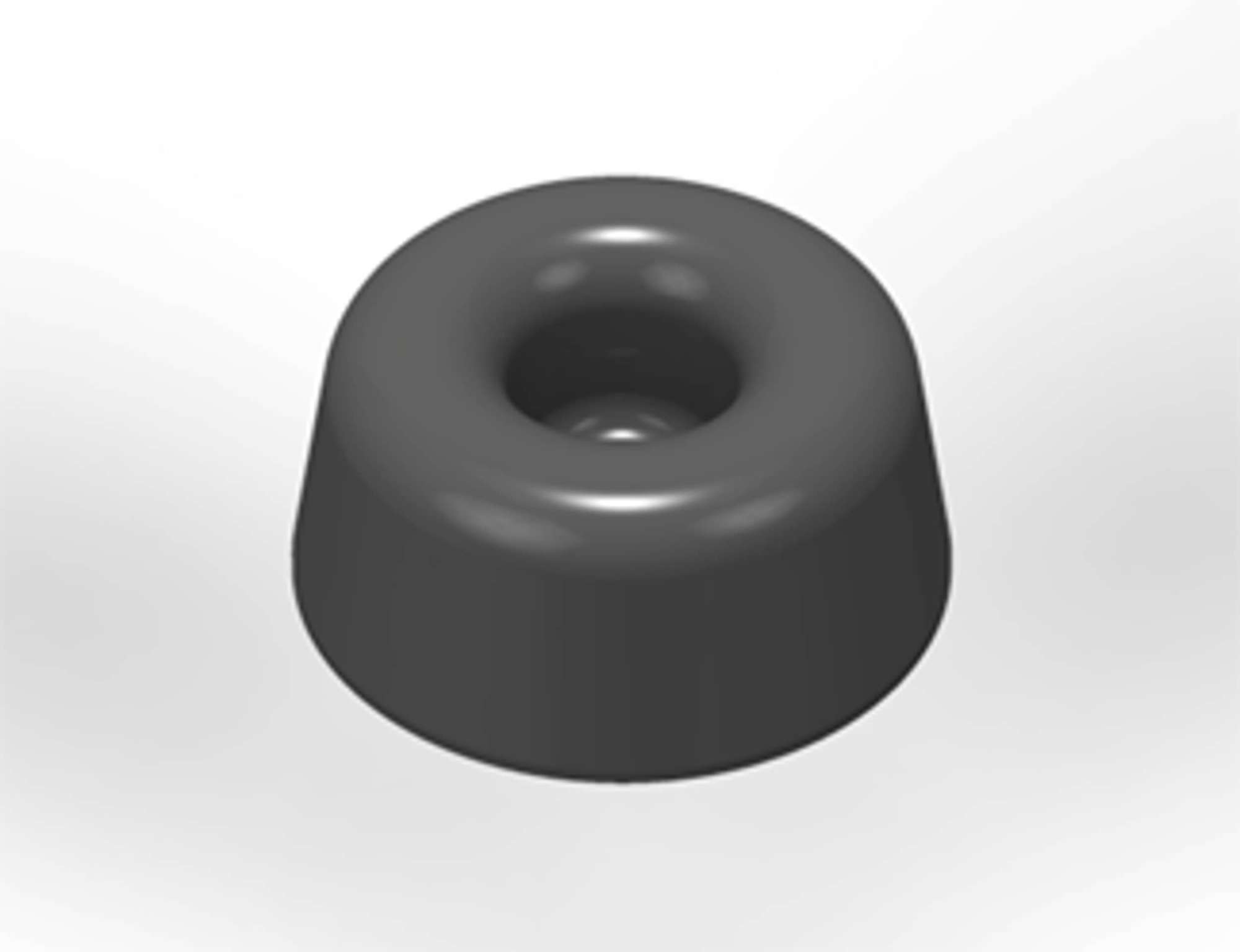 3M Bumpon SJ5009 Elastikpuffer, Grau, 22,3 x 10,1 mm, Klebstoff Natur-Kautschuk R-30