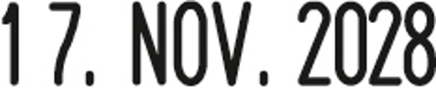 WEDO Stempel Datum Printy 4mm, Trodat 4810 3,8x21mm