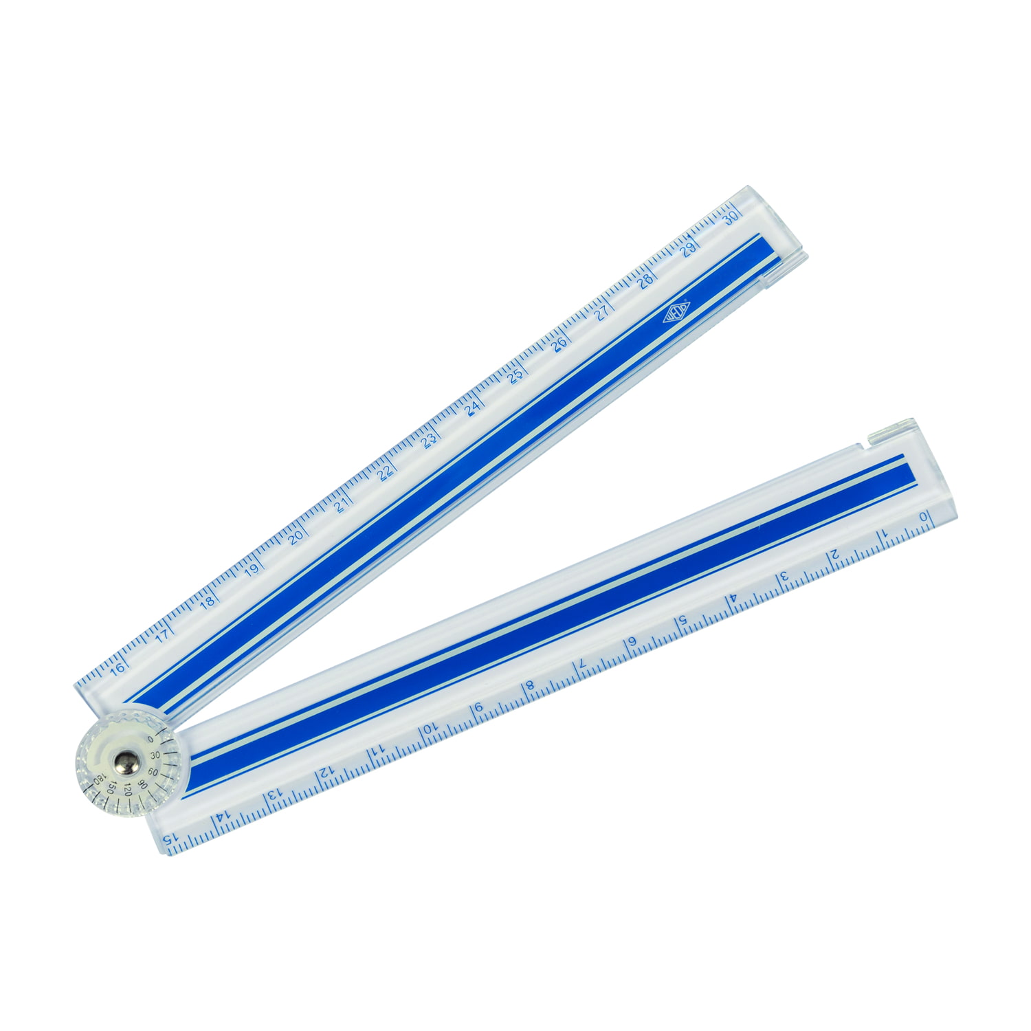WEDO Lineal 30cm/15cm faltbar, Kunststoff transparent