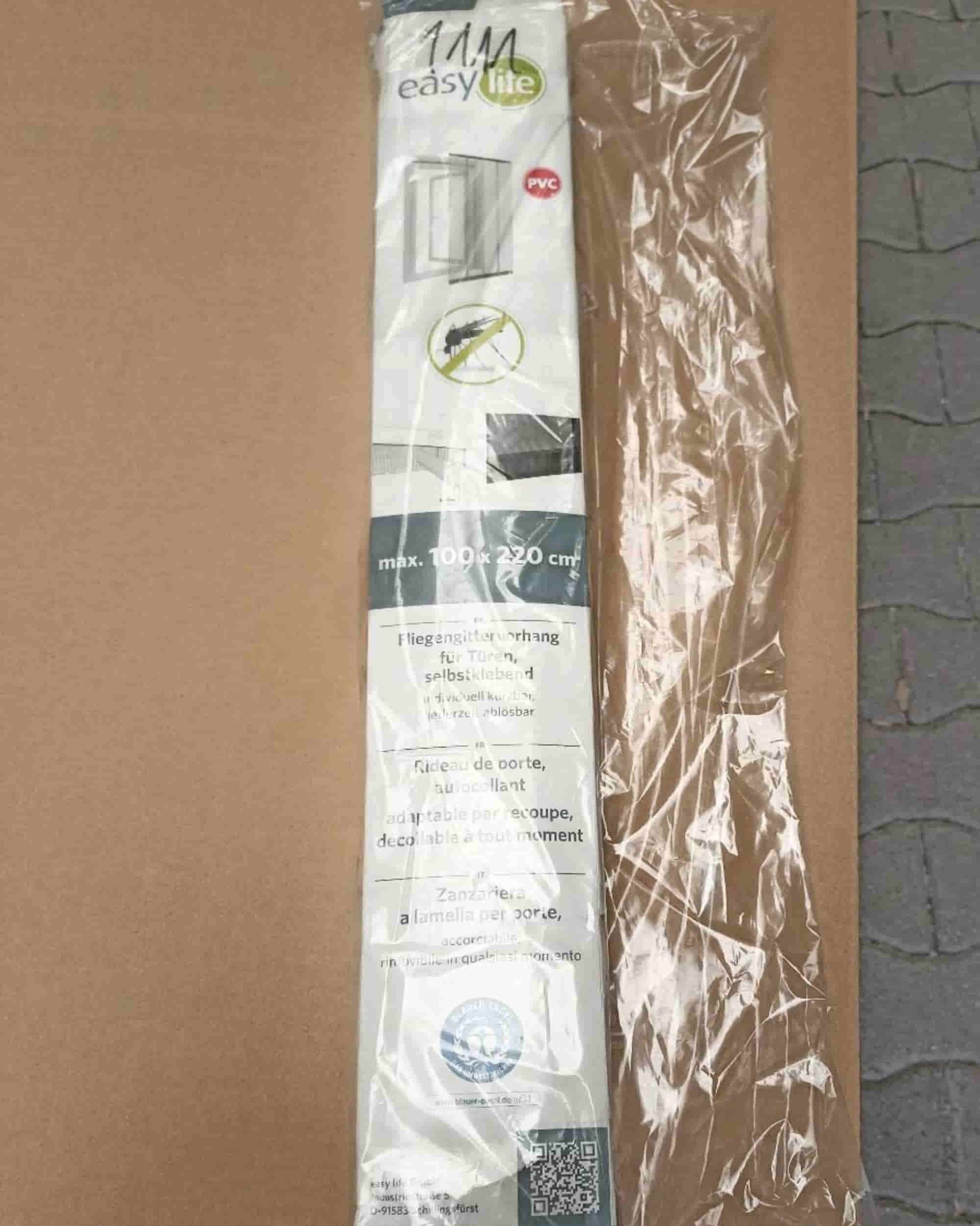 VR-1111-000-A easylife Insektenschutz Tuer Vorhang, 1 m x 2,2 m, anthrazit