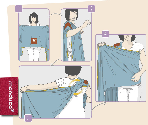 manduca Sling Anleitung – Bild 1