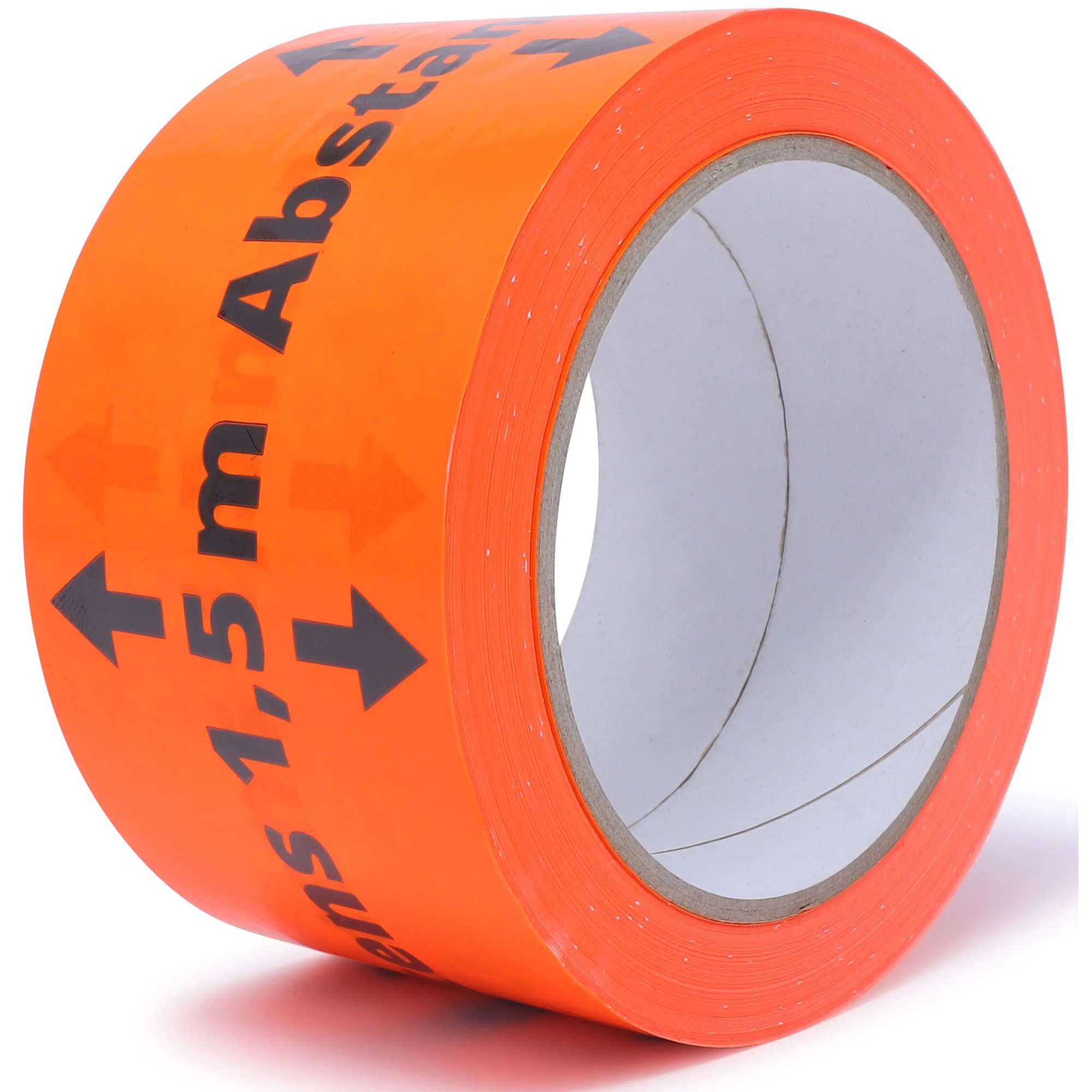 40051-000 gws Hinweisband PVC "1.5 m Abstand" Bodenmarkierung, 66 m x 60 mm