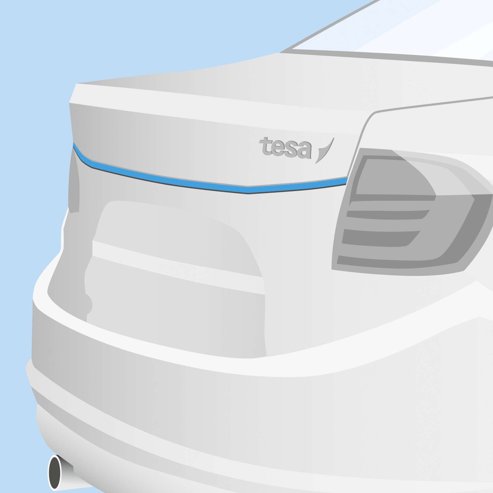 tesa ACXplus 77805 Primerless doppelseitiges Acrylatschaumklebeband, 33 m x 30 mm, grau