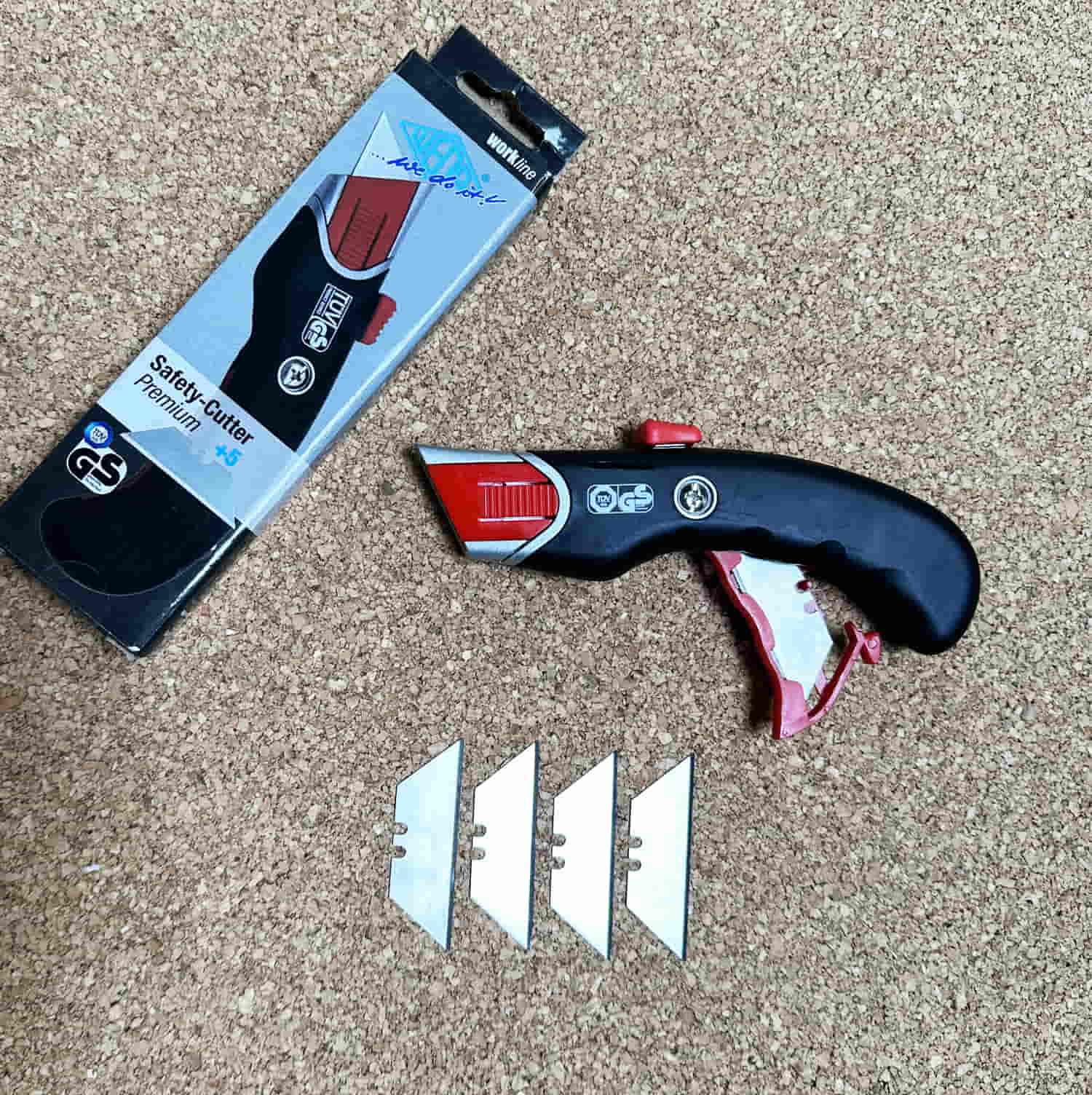 WEDO Cutter Safety Premium sw, inkl. 5 Ersatzklingen