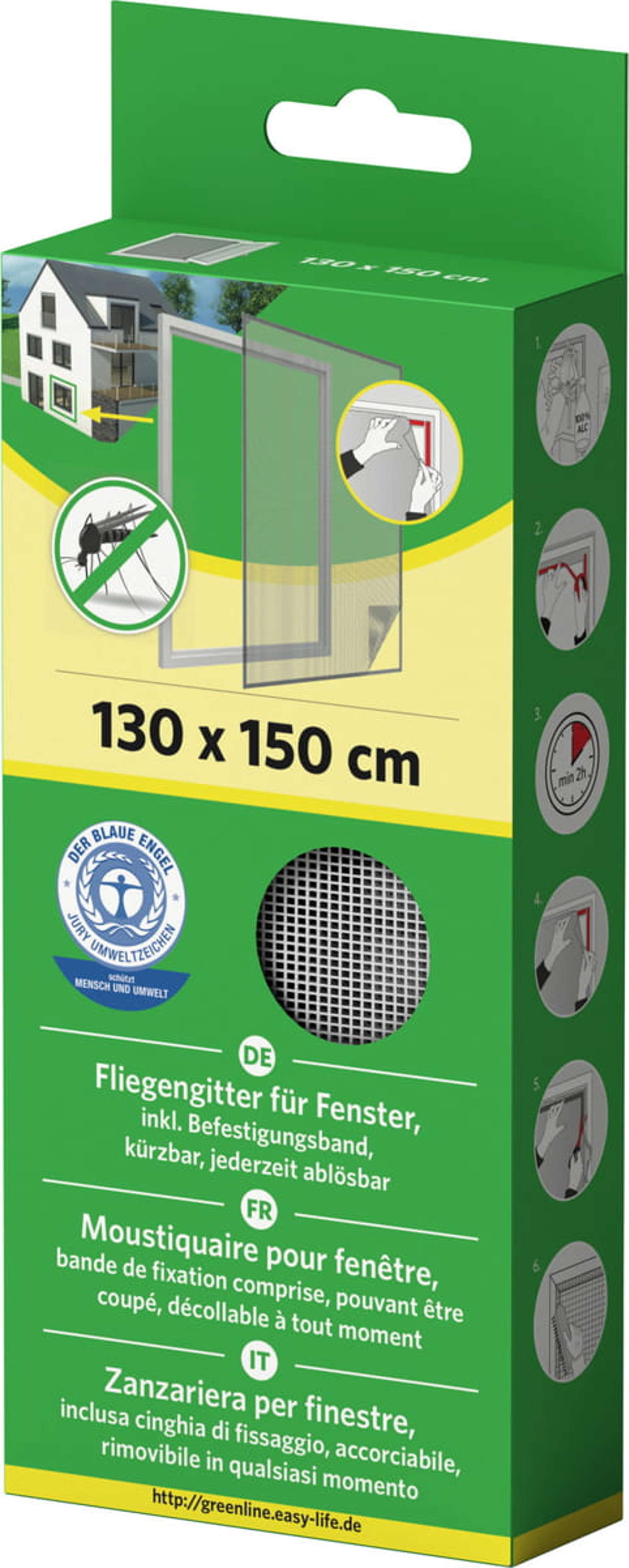 1000-000-PARENT easylife Gitter-Fenster mit Klettband