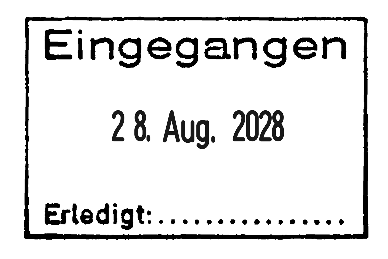 WEDO Stempel Textpl.Eing./Erl, Stema 30x50mm co