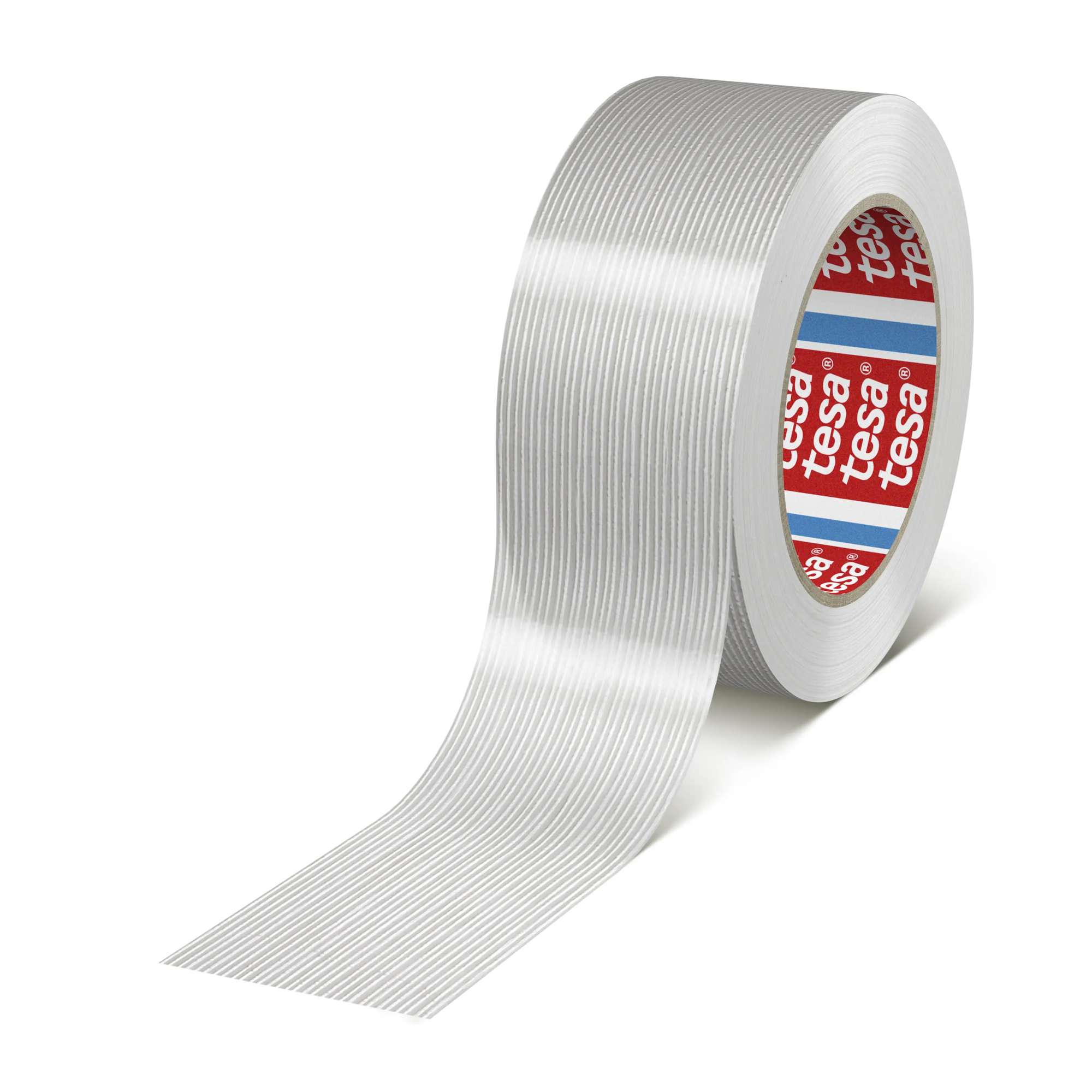 tesa 53317 Filament-Klebeband, Zugbelastungen bis 190 N/ cm, 50 m x 48 mm, transparent