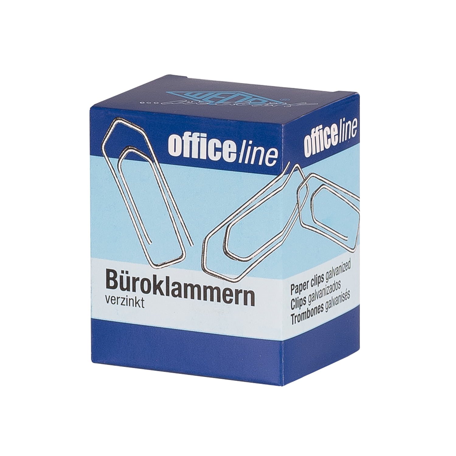 WEDO Büroklammer 32 mm spitz, 100 St. glanzverzinkt