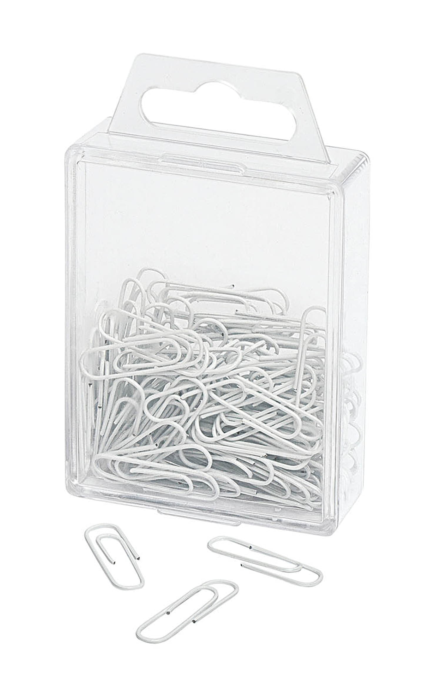 WEDO Büroklammer 27mm ws, 100 St. metall ummantelt