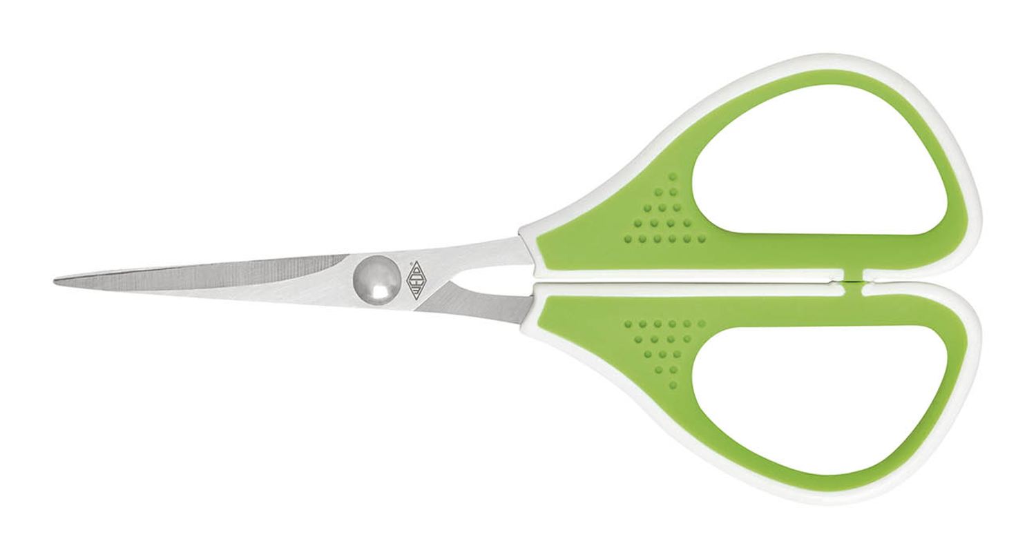 WEDO Schere Silhouetten h.grün, 11,4 cm spitz Comfortline