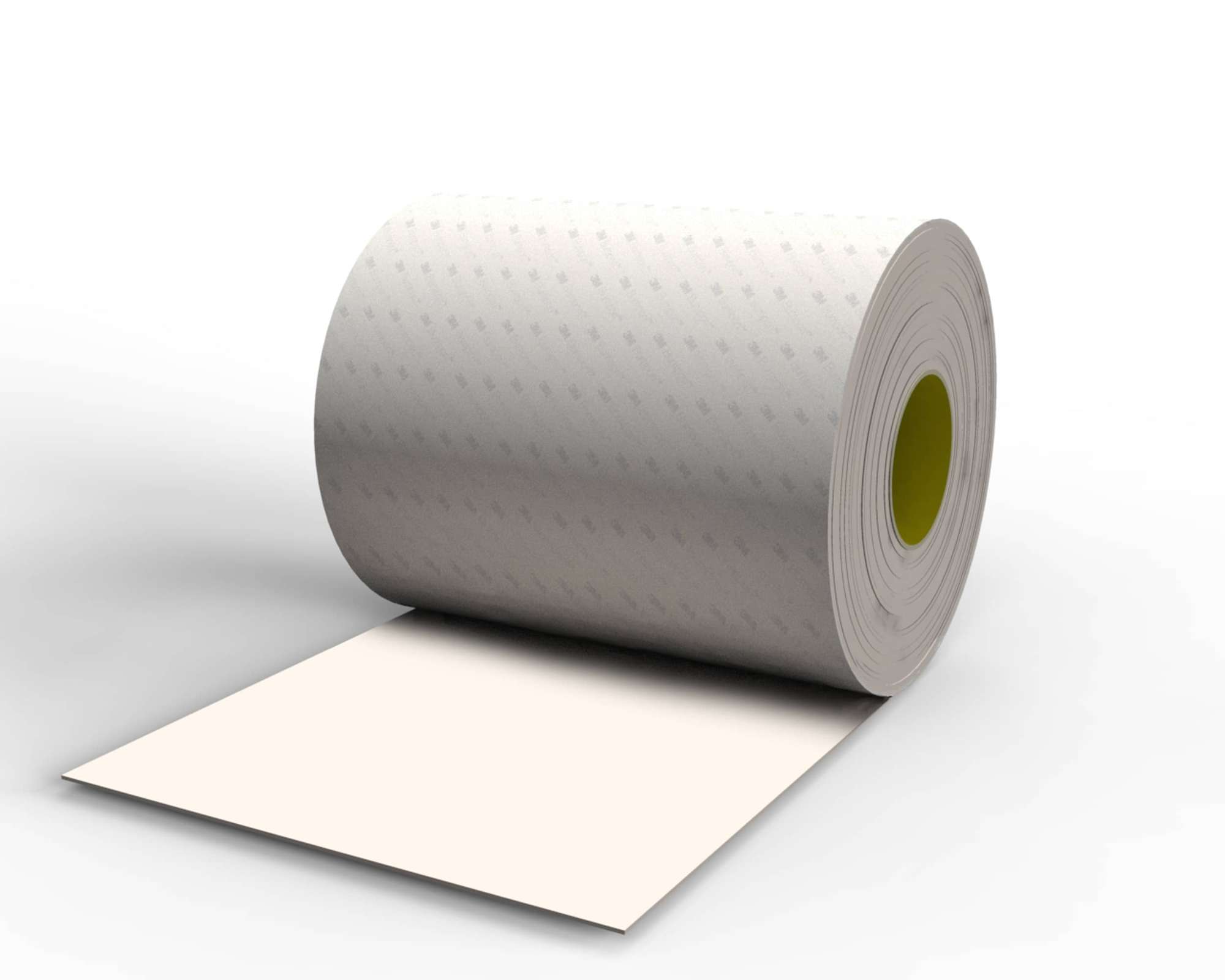 3M Bumpon SJ5832 Elastikpuffer Rollenware, Weiss, 114 mm x 66 m, 0,8 mm, Klebstoff Natur-Kautschuk R-30