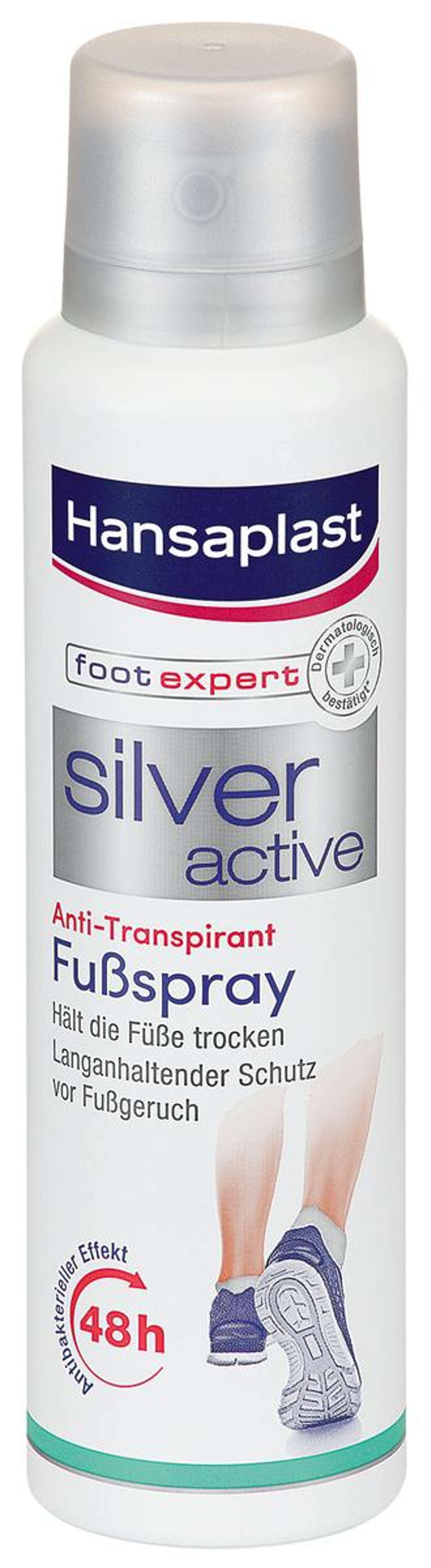 Hansaplast Silver Active Fußspray, 150 ml