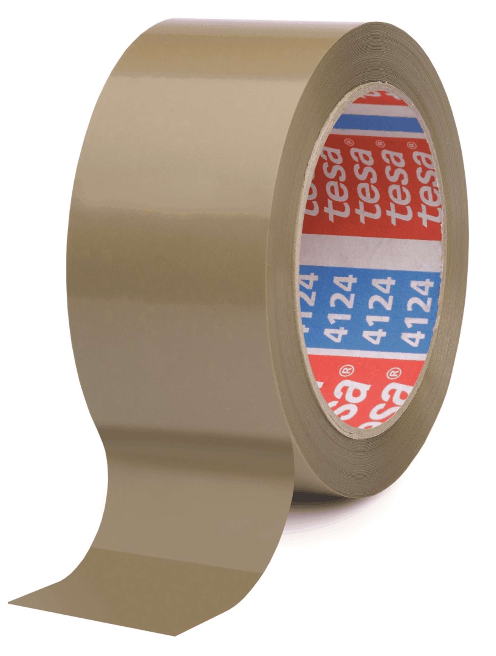 4124-001 tesa 4124 Premium PVC Packband, 66 m x 50 mm, braun