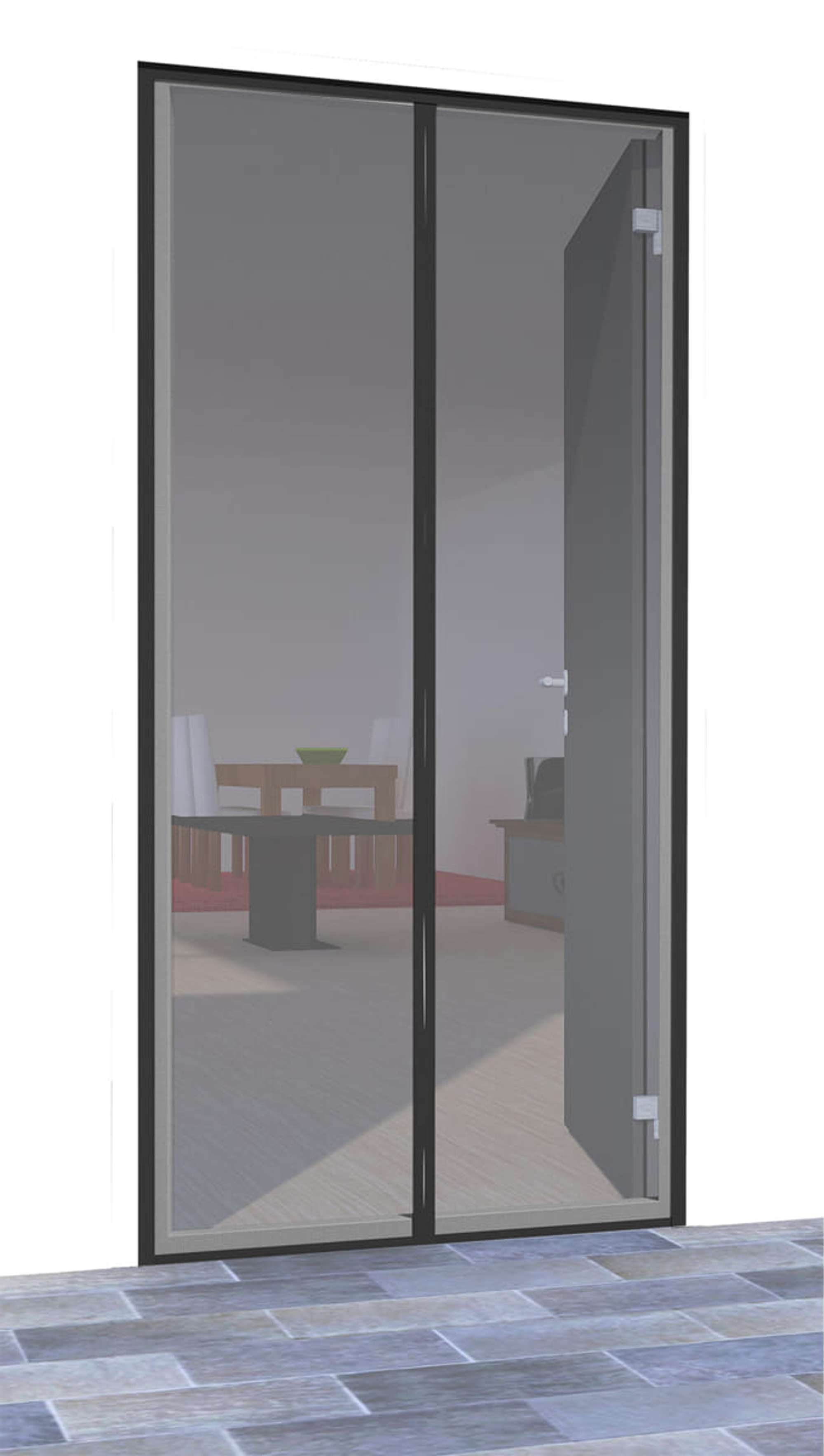 1141-000 IS-A-Magnet-Tuervorhang PREMIUM, Polyester 100 x 220 cm anthrazit