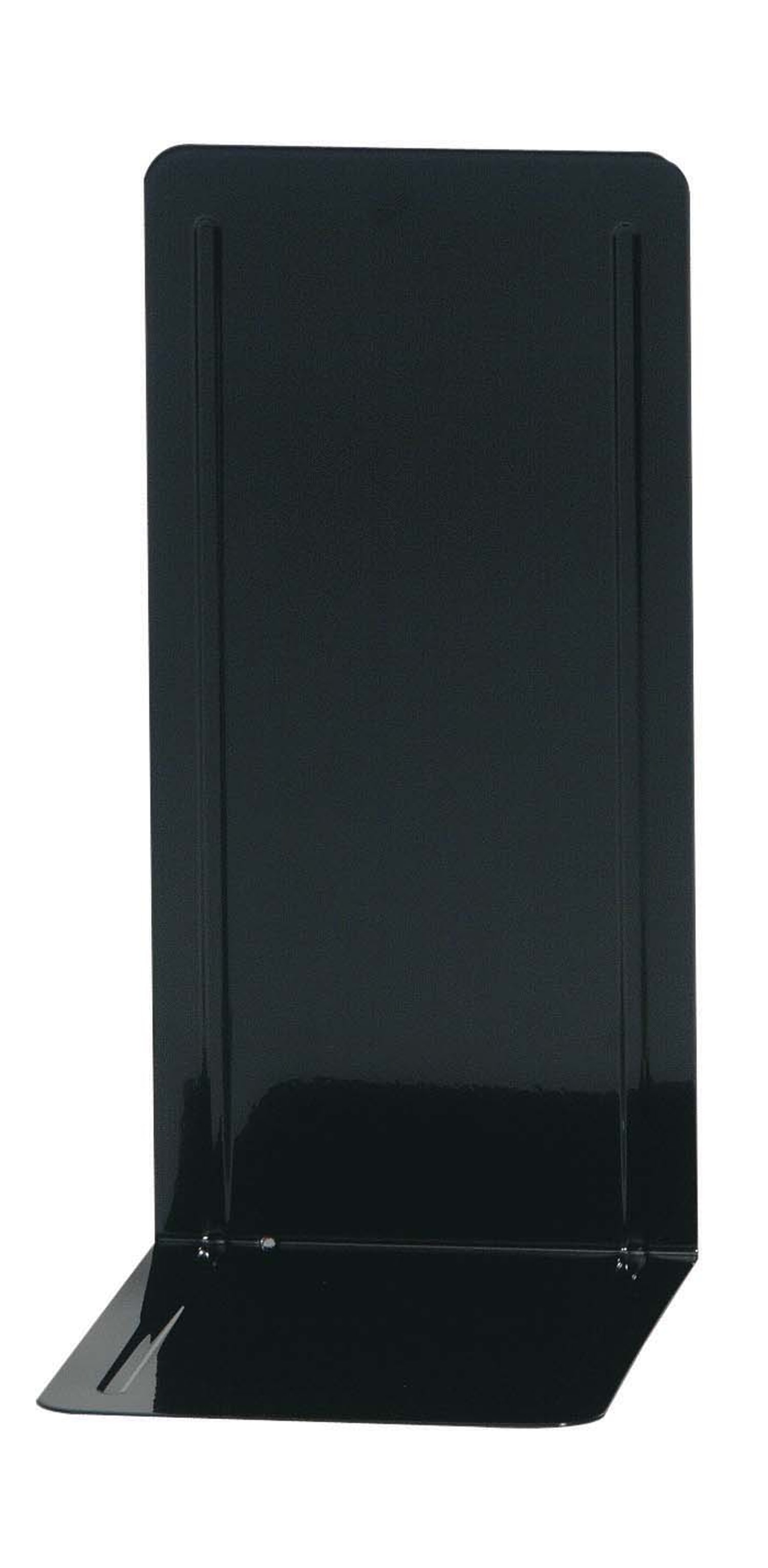 WEDO Buchstütze Metall hoch sw, 14 x 12 x 24 cm, 2er Set